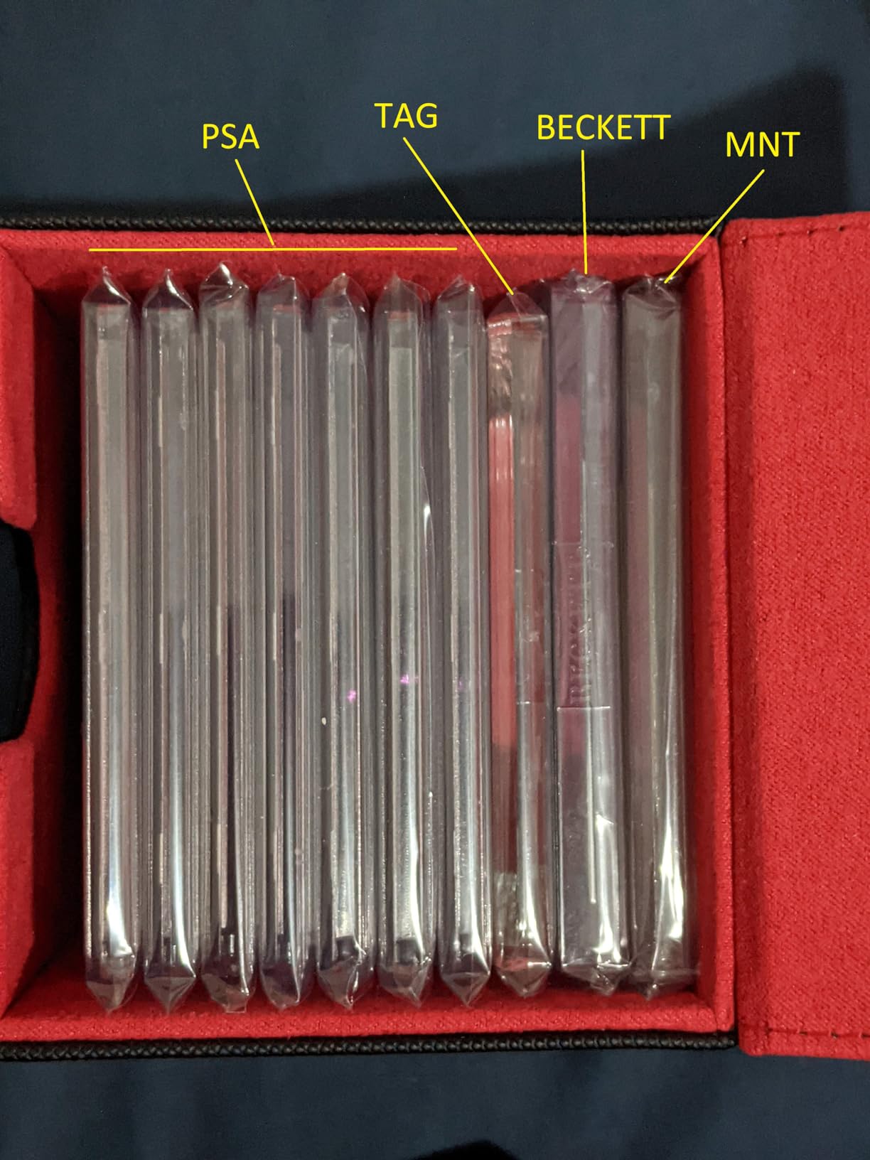 PSA Graded Card Case, PU Leather Graded Card Organizer Box, BGS Graded Card Storage Case customer photo 1