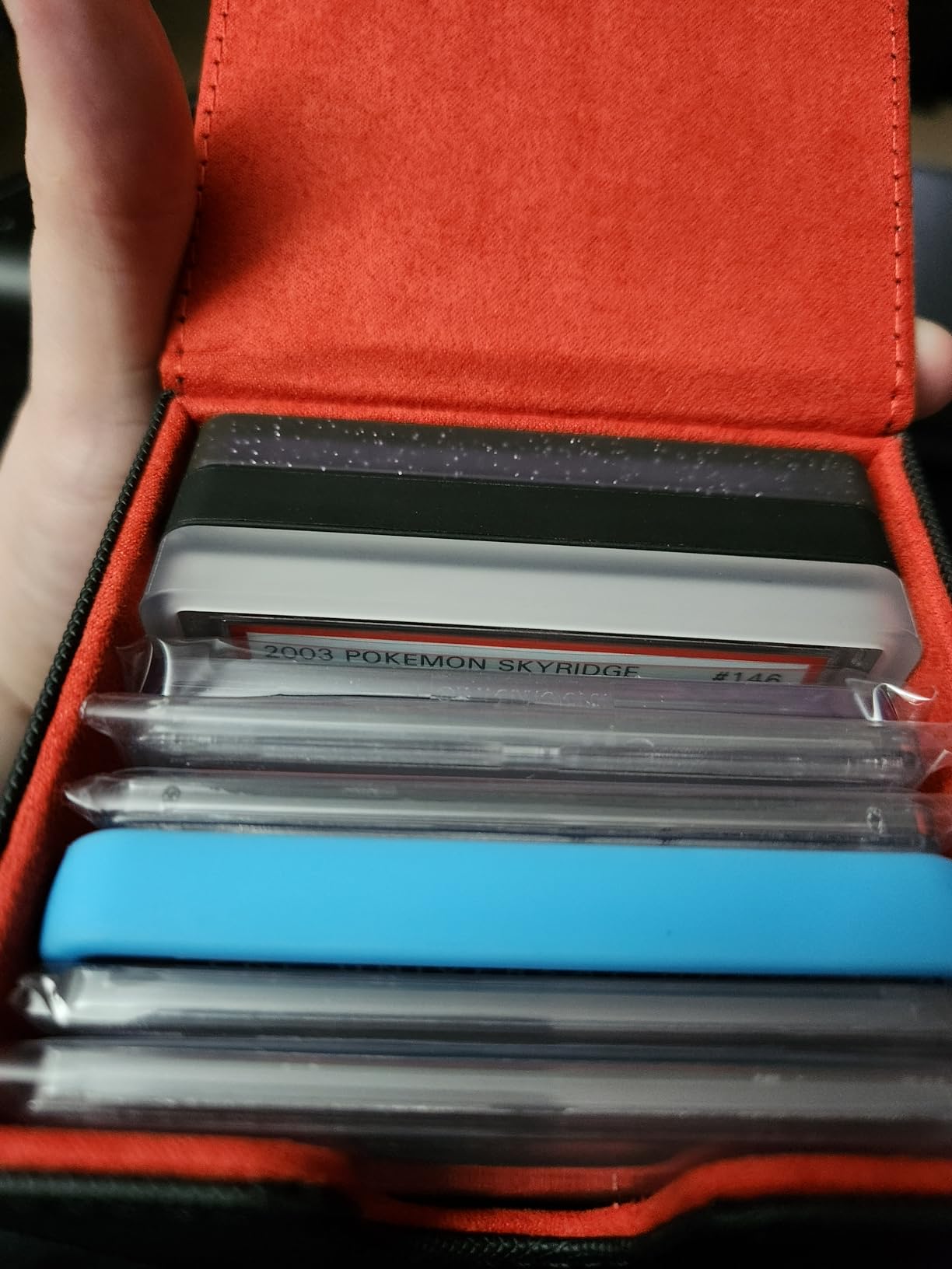 PSA Graded Card Case, PU Leather Graded Card Organizer Box, BGS Graded Card Storage Case customer photo 2