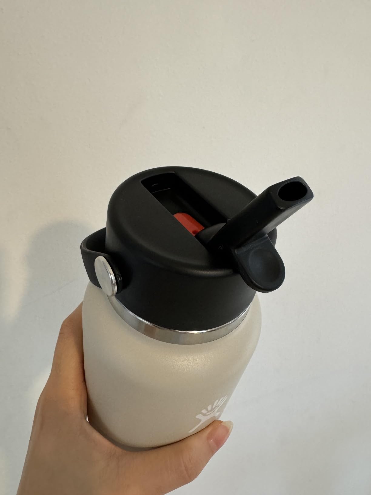 Hydro Flask Travel Water Bottle - Insulated Stainless Steel - Wide Straw Lid, Non Spill, Leakproof in 32 Oz Oat Tan customer photo 2