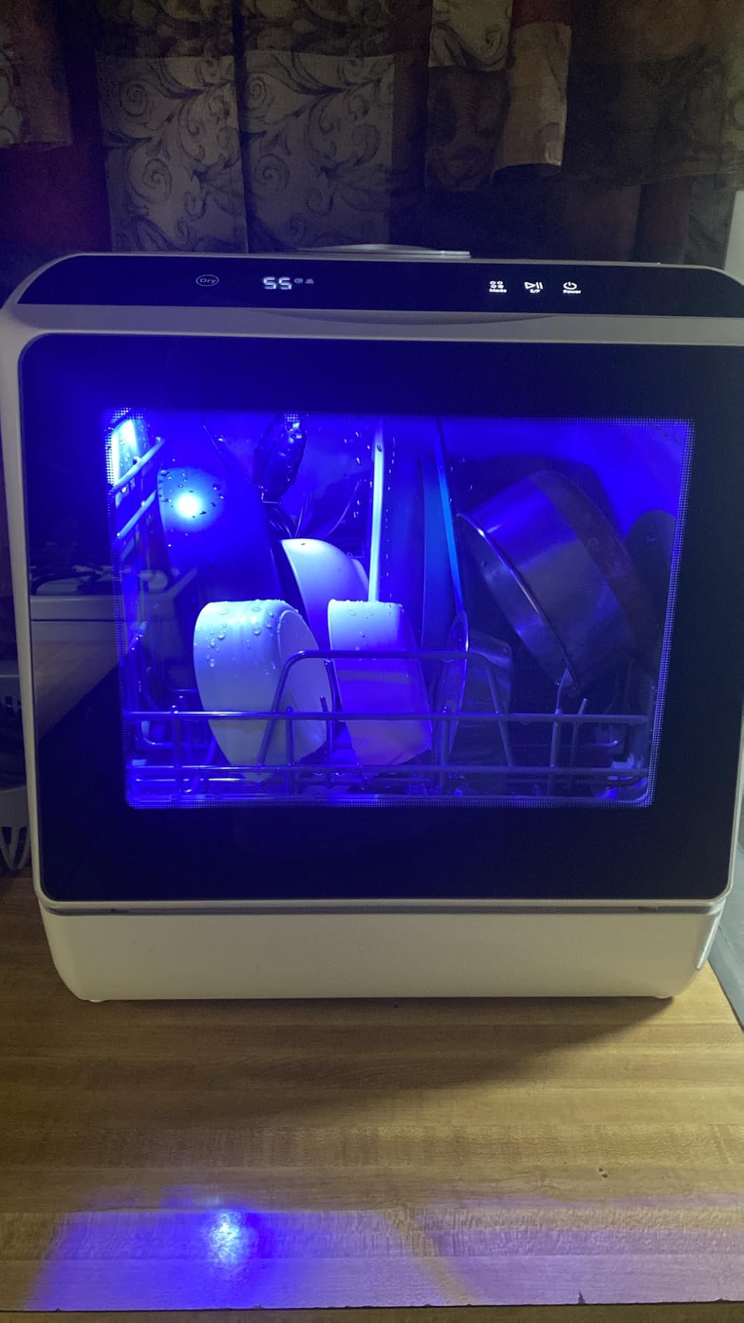 EUHOMY Countertop Dishwasher Portable with 6 Programs, 5L Built-in Water Tank for Apartments & RV, 167F High-Temp, No Hookup Needed, Mini Dishwasher with Baby Care, Air Dry/Quick/ECO/Fruit/Normal Mode customer photo 2