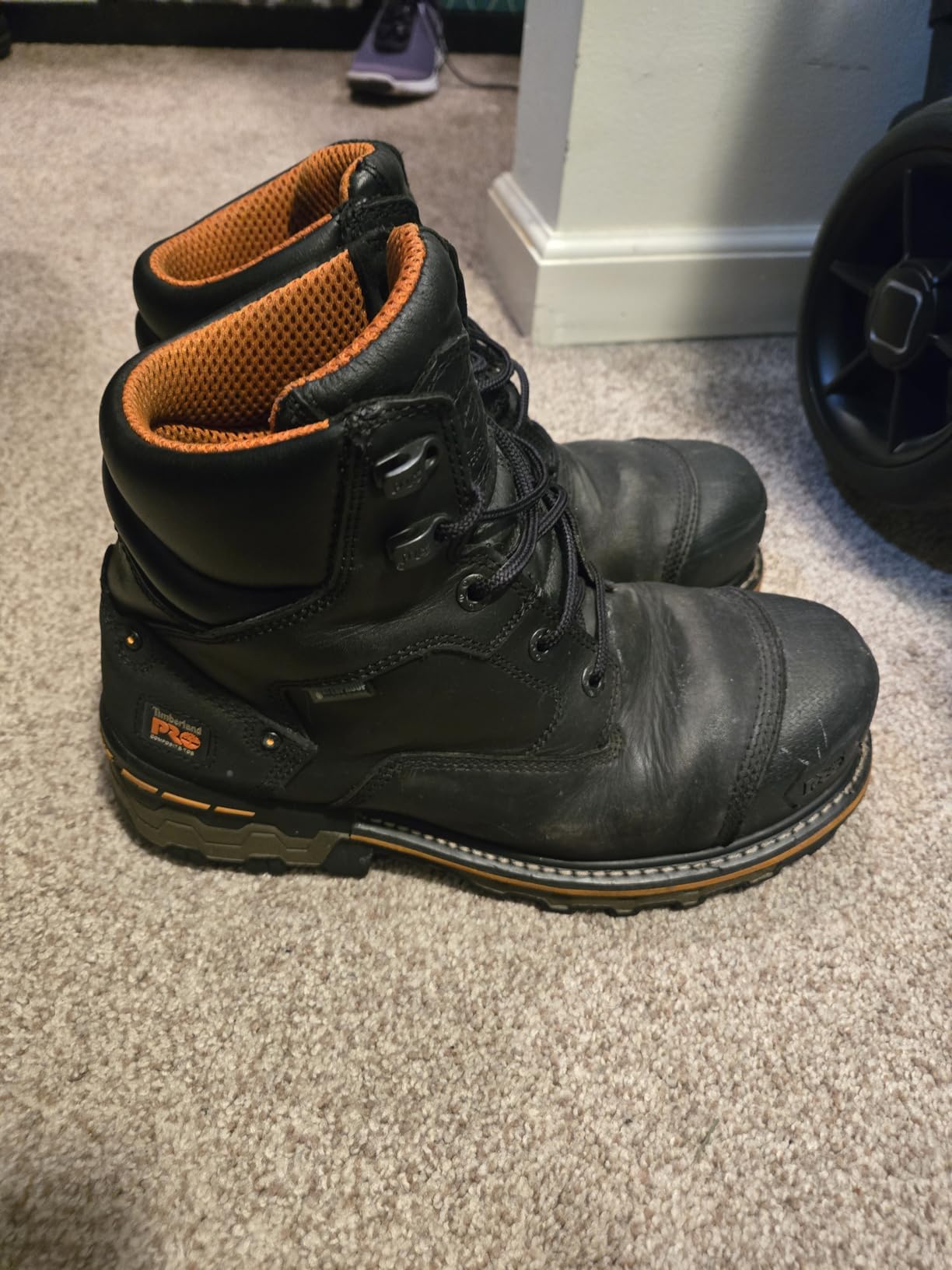 Timberland PRO Men's Endurance 6 Inch Steel Safety Toe Puncture Resistant Waterproof Industrial Work Boot customer photo 1