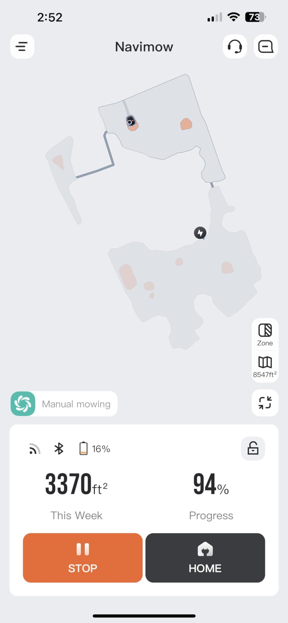 Segway Navimow i110N Robot Lawn Mower Perimeter Wire Free 1/4 Acre RTK+Vision Robotic Lawnmower, AI-Assisted Mapping, Virtual Boundary, APP Control customer photo 2