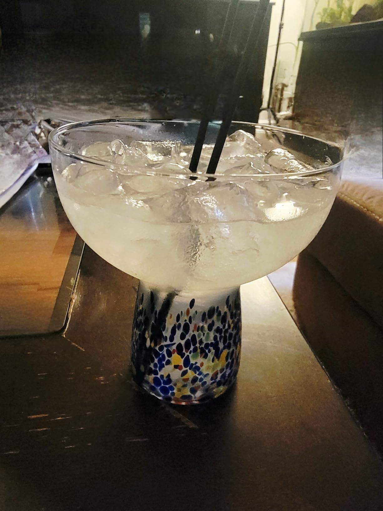 Large Stemless Margarita Glasses Set of 2-14oz Luxury Hand Blown Confetti Margaritas, Martini, Cocktails, Water, Wine, Dessert & Champagne Glasses Cinco de Mayo customer photo 1