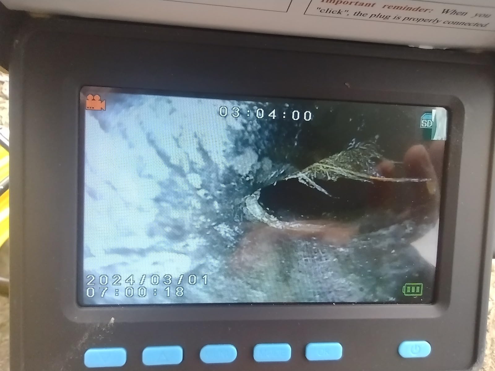 VEVOR Sewer Camera, 98.4 ft/30 m, 4.3