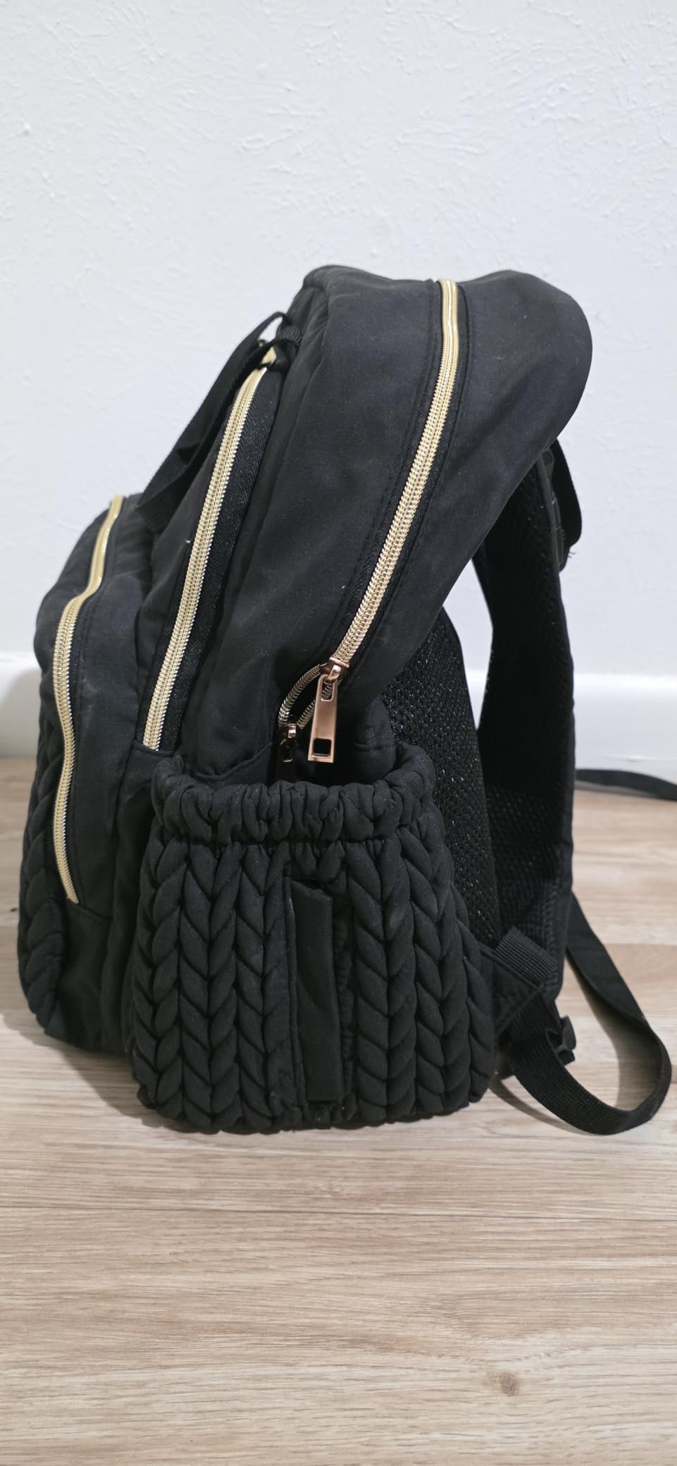 mommore Diaper Bag Backpack, Stylish Travel Baby Bag with Insulated Pockets, Changing Pad and Stroller Straps for Toddler (L-Brown Taupe, Large-27L) customer photo 2