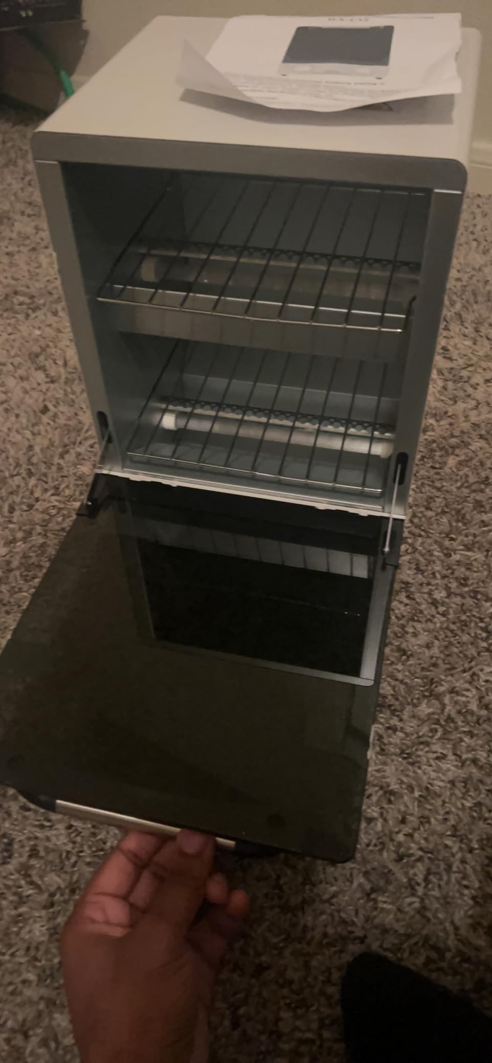 High Temperature Sterilizer, Large Capacity Dry Heat Stainless Steel Sterilizer with Temp and Timer Control, Max timing 60min, Max temperature 250°C (482°F), With Stainless Trays, 110V power customer photo 2