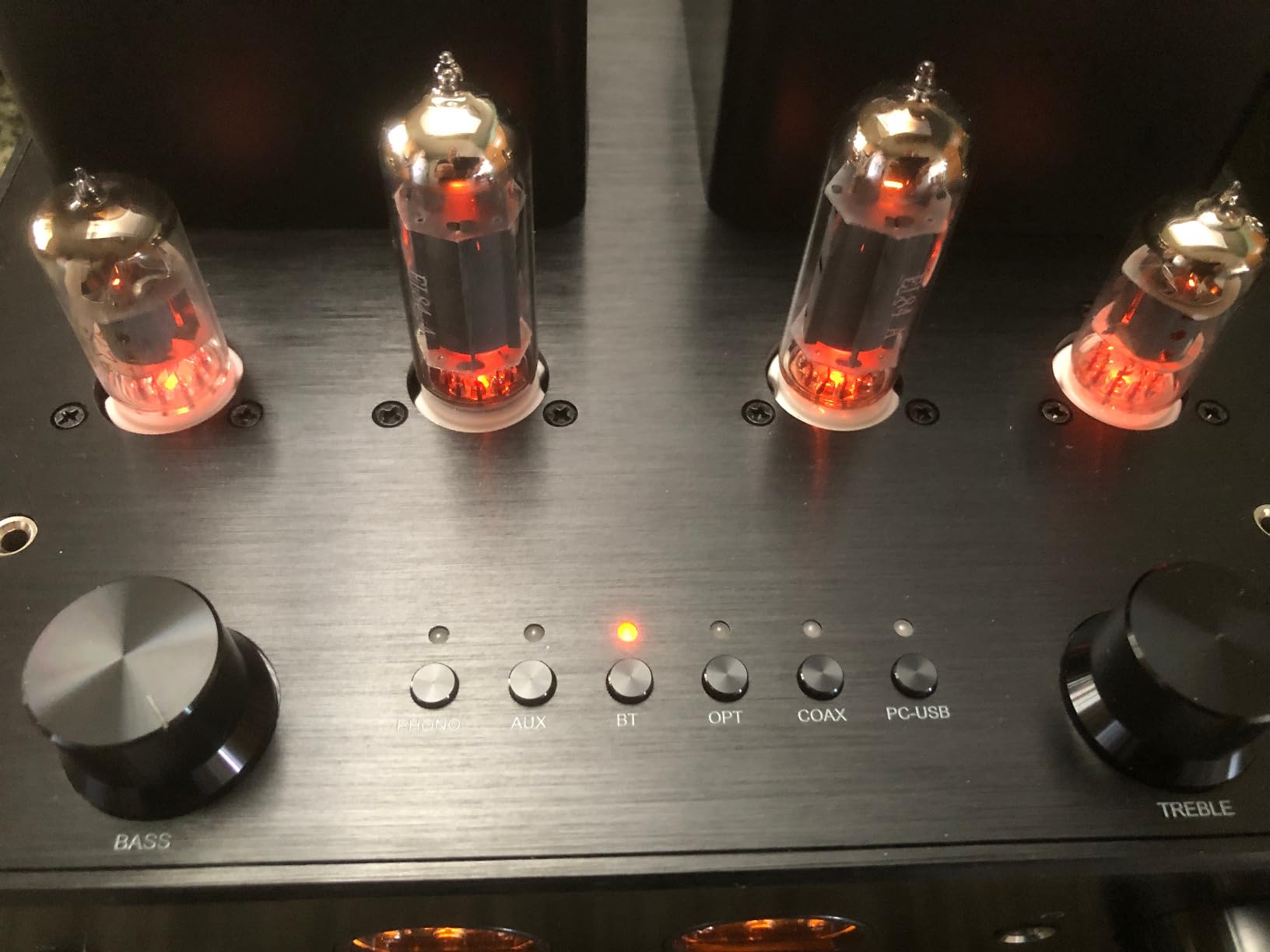 Tube Amplifier, Stereo Vacuum Tube Class A/B Amplifier, Integrated Amplifier with Bluetooth 5.0, Subwoofer Output, Headphone Output, Record Player Phono Preamp and USB DAC customer photo 1