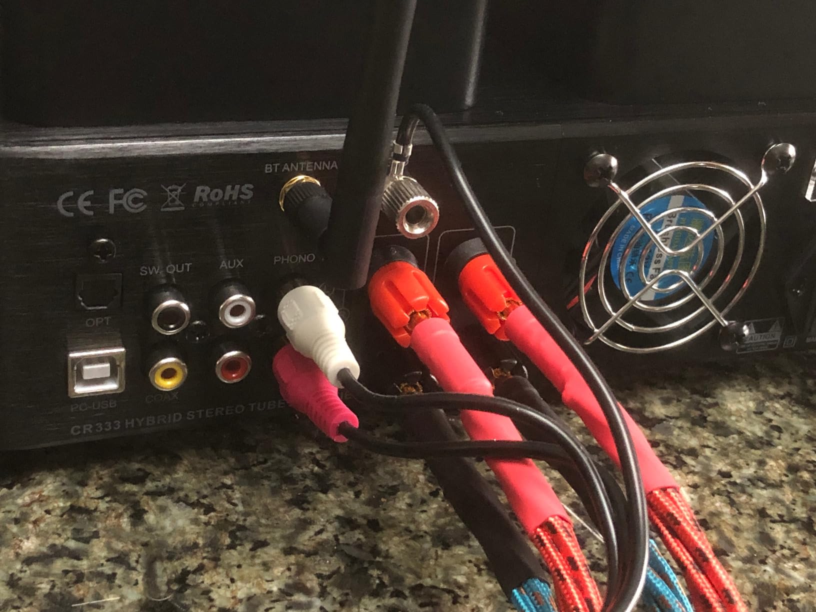 Tube Amplifier, Stereo Vacuum Tube Class A/B Amplifier, Integrated Amplifier with Bluetooth 5.0, Subwoofer Output, Headphone Output, Record Player Phono Preamp and USB DAC customer photo 2