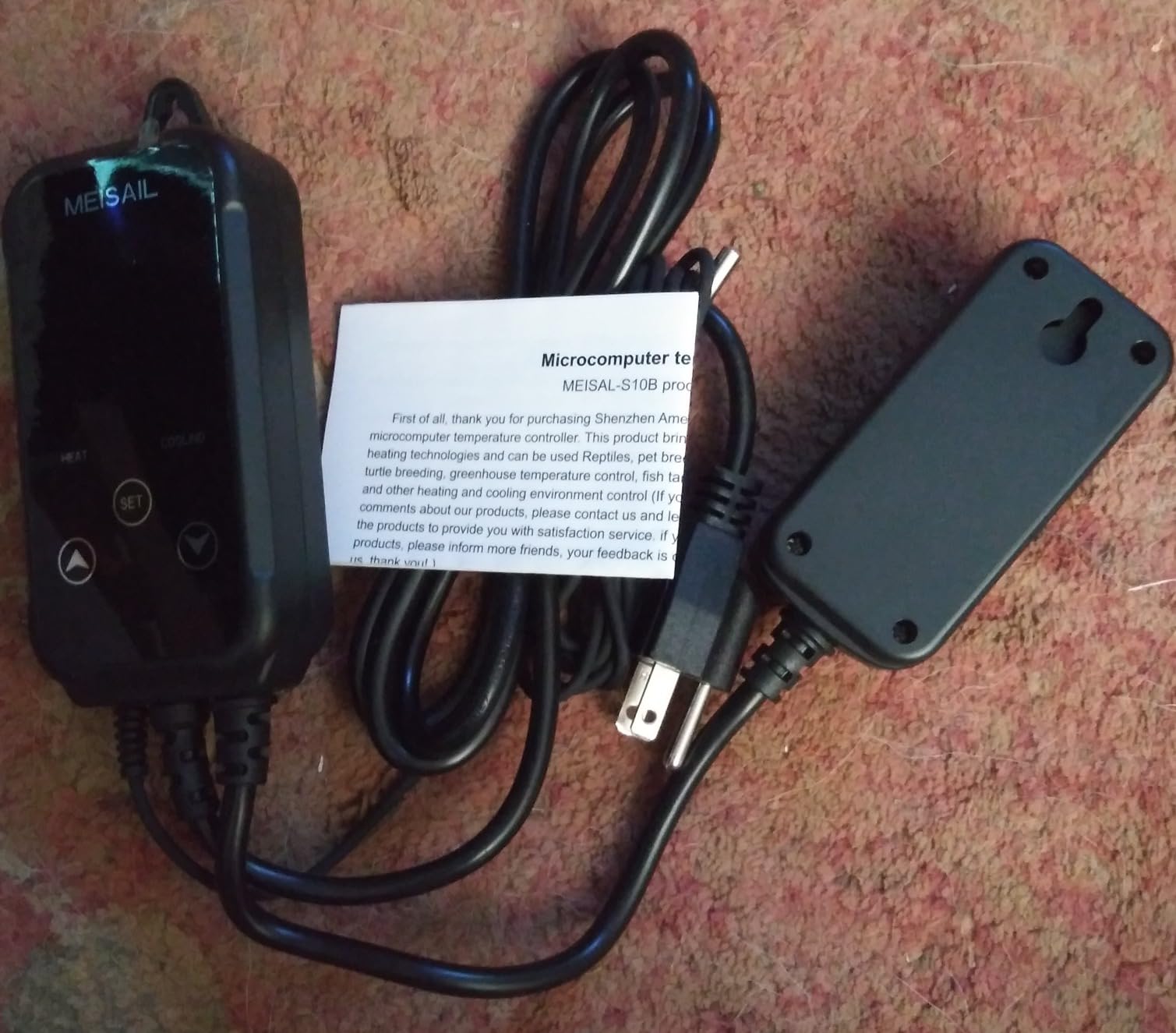 Digital Temperature Controller 2-Stage Outlet Thermostat Heating and Cooling Mode Carboy Homebrew Fermenter Greenhouse Terrarium 110V 10A (S10B-B) customer photo 1