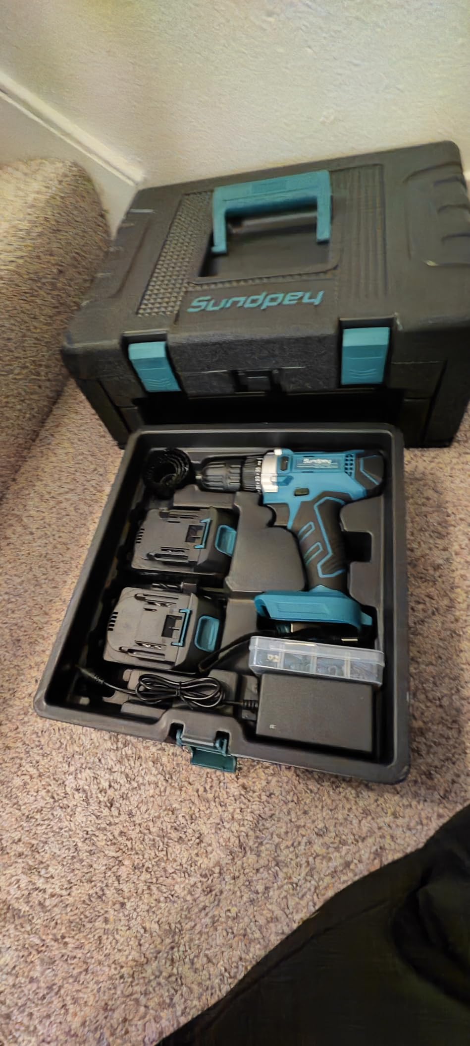 Sundpey Tool Kit with 21V Cordless Drill - 255-PCs Portable Complete General Basic Home and Auto Repair Tool Set with Drawer for Handyman & Diyer & Homeowner customer photo 1