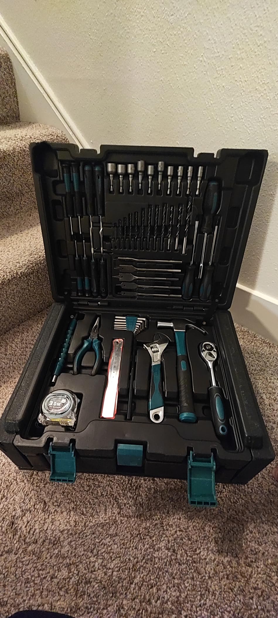 Sundpey Tool Kit with 21V Cordless Drill - 255-PCs Portable Complete General Basic Home and Auto Repair Tool Set with Drawer for Handyman & Diyer & Homeowner customer photo 2