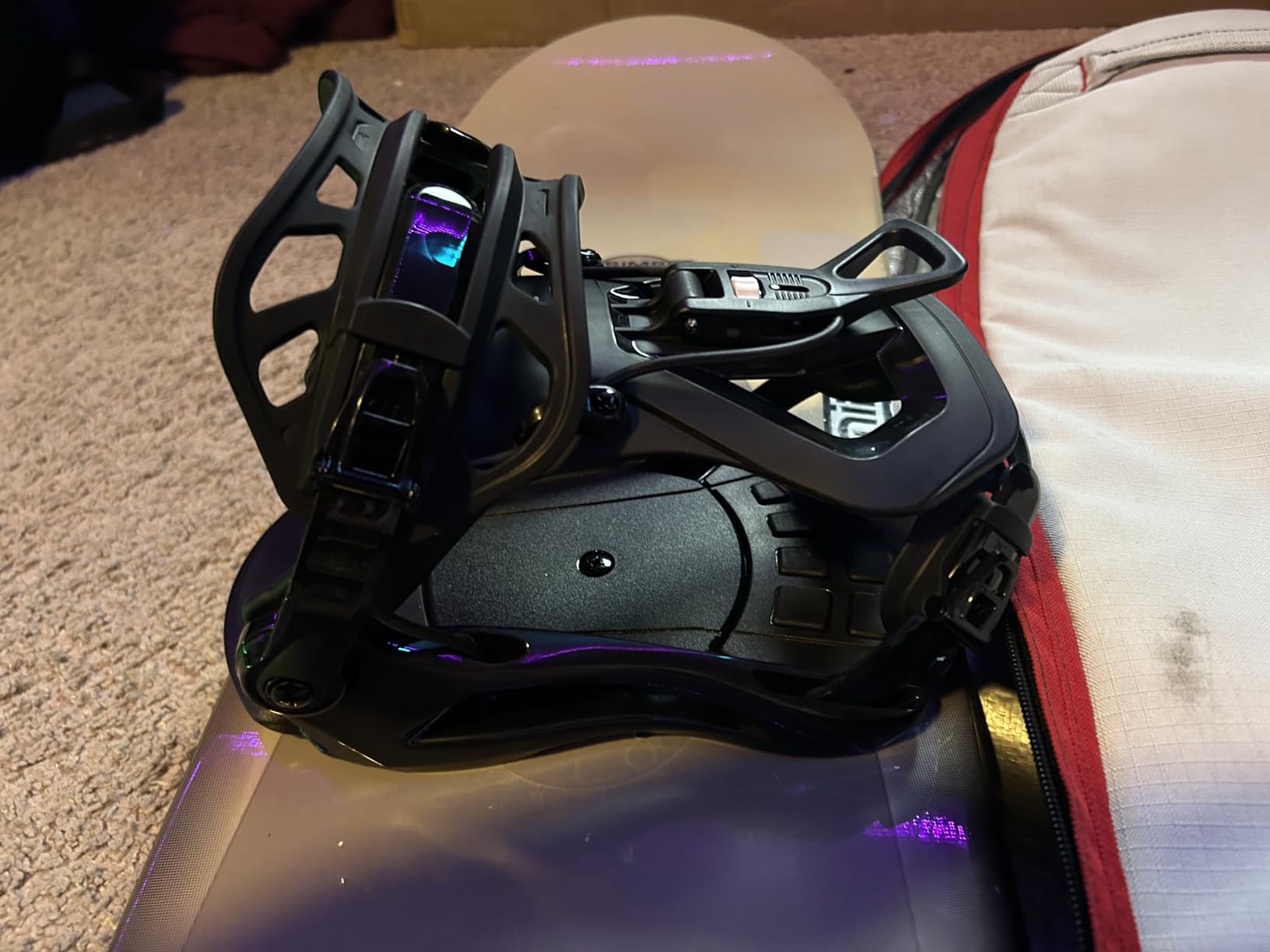 XCMAN Rear Step in Style Snowboard Bindings Lightweight Rear Entry All-Mountain Bindings customer photo 1