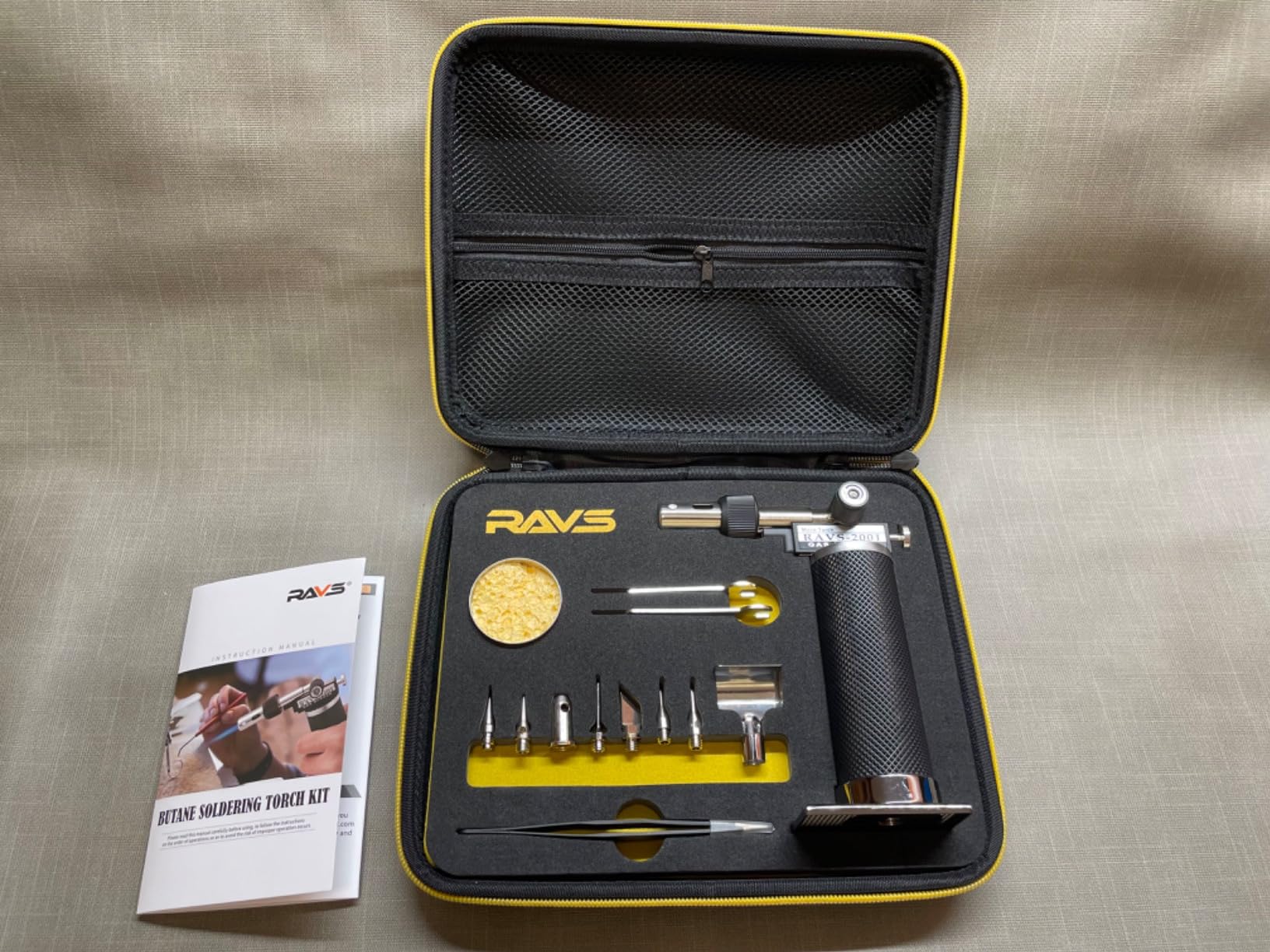 RAVS Butane Soldering Iron Kit Cordless, 14-Piece Multi-Function Butane Torch Kit, Portable Brazing Torch with Adjustable Flame, Without Butane Fuel customer photo 1