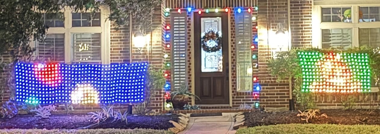 Govee Outdoor Net Lights, 2.8*9.4ft with RGBIC and DIY Functions, 480 LEDs Smart Net Lights with 64 Modes for Bush Patio Decor, Compatible with Alexa & Google Assistant, Outdoor Waterproof, Green Wire customer photo 2