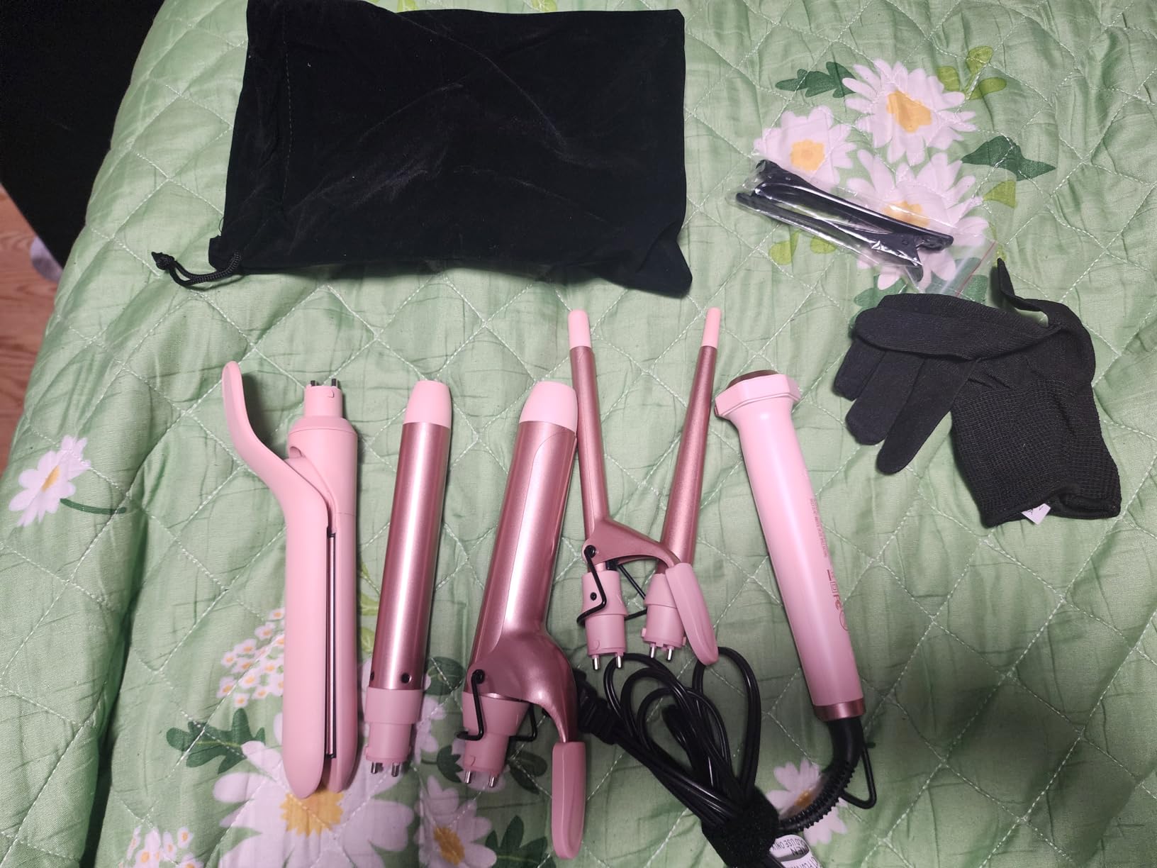 Ufree 5 in 1 Curling Iron with Interchangeable Ceramic Barrels (0.35