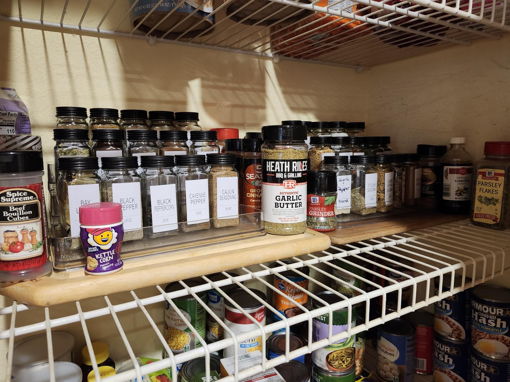 Oizeir Clear Spice Rack (2-Pack) - 3-Tier Acrylic Organizer for Cabinet - Deep Spice Shelf customer photo 2