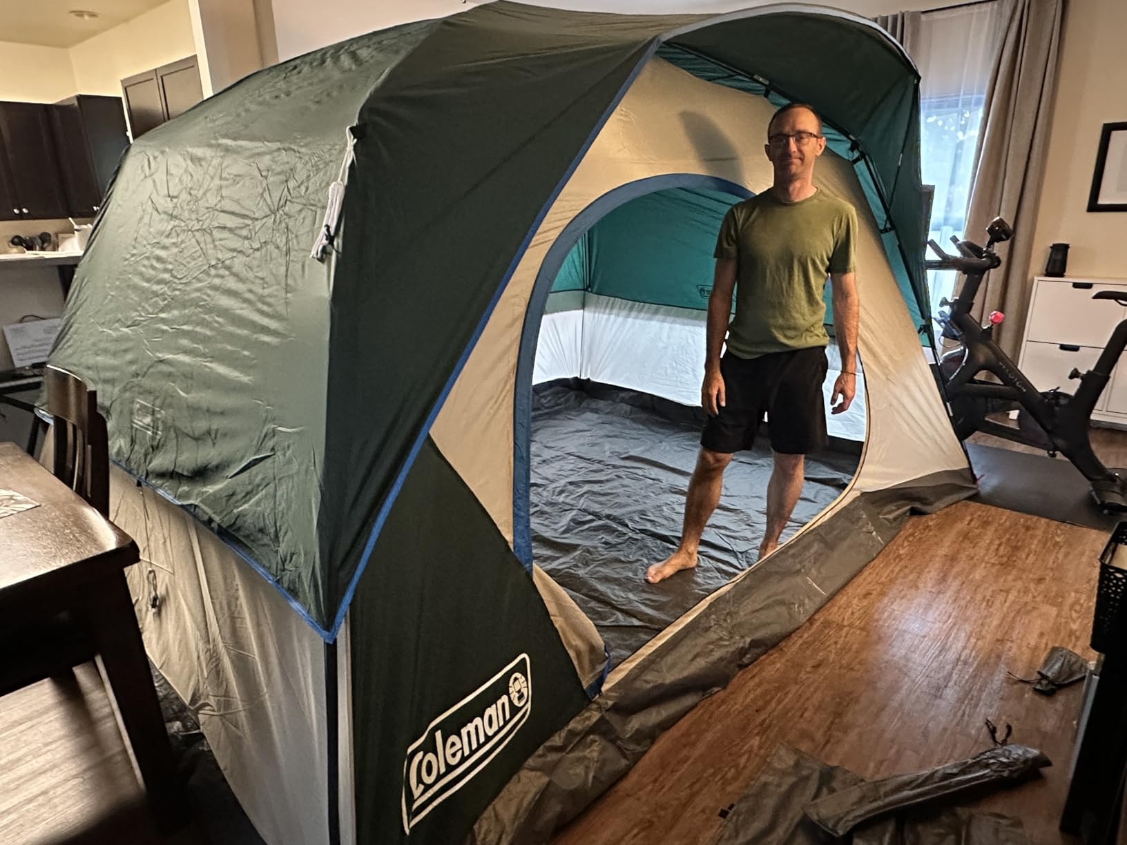Coleman Skydome Tent with 5 Minute Setup, 2/4/6/8-Person Weatherproof Tent with Rainfly & Carry Bag, 20% More Headroom customer photo 1