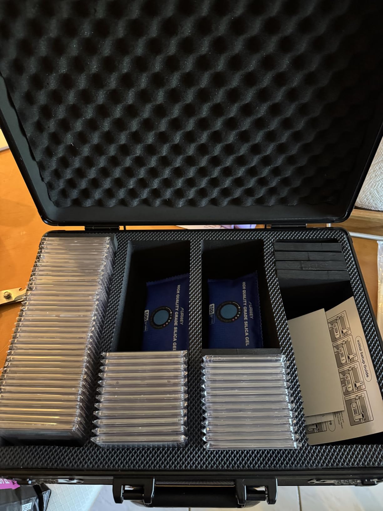 VALUN 160+ 4 ROW Graded Card Storage Box; Durable Sports, PSA Card Storage Box - Organizer Slab for Your Collection - For Baseball, Football, TCG, MTG Cards - Top Loader Design customer photo 1