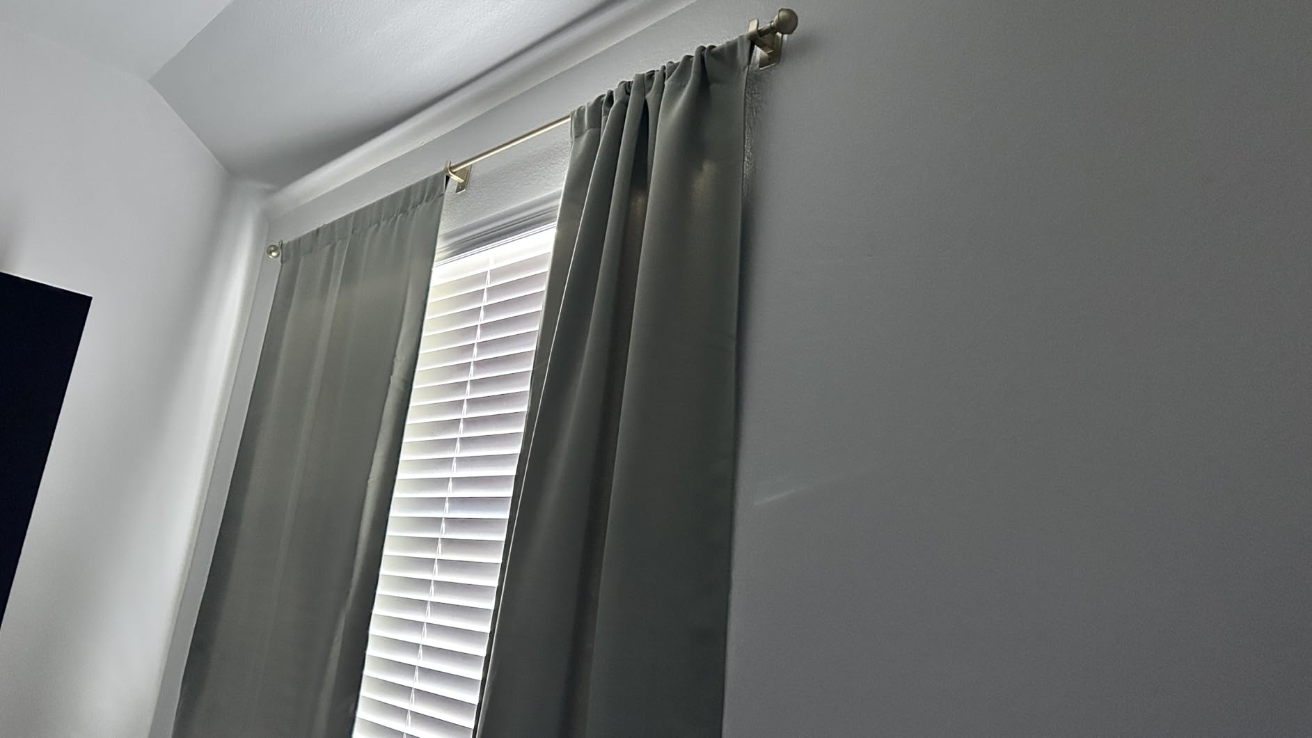 Simplebrand Ava Sage Green Blackout Curtains for Bedroom 63 Inch Length 2 Panels Set, Solid Thermal Insulated Energy Saving Rod Pocket Window Treatment Curtains Blackout Drapes, W40 x L63 Inch, Sage customer photo 1