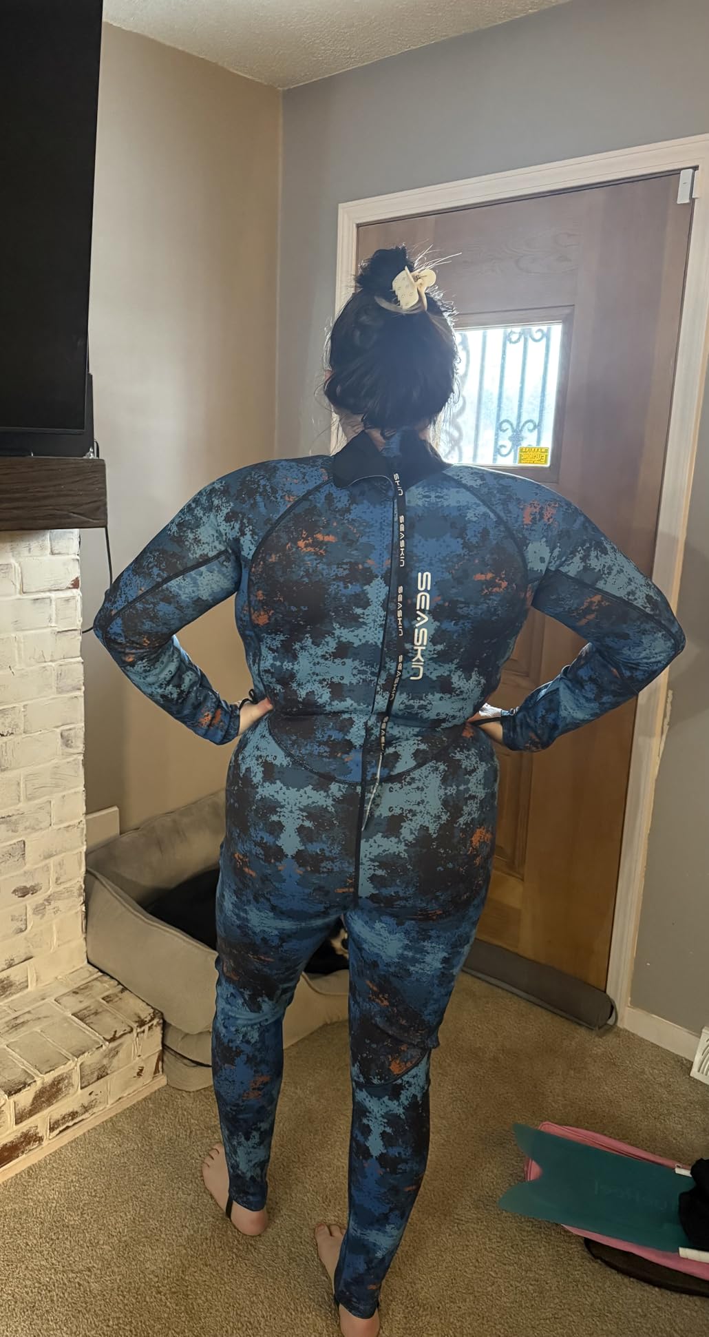 Seaskin Spearfishing Wetsuit for Womens, 1.5mm 3mm Neoprene Full Body Diving Suits customer photo 1