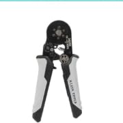 Klein Tools 34056 Ferrule Crimping Tool, Hex Crimper Pliers for 10 to 22 AWG Wire Terminals, Built-In Adjustable Ratchet, for Electrical Work customer photo 2