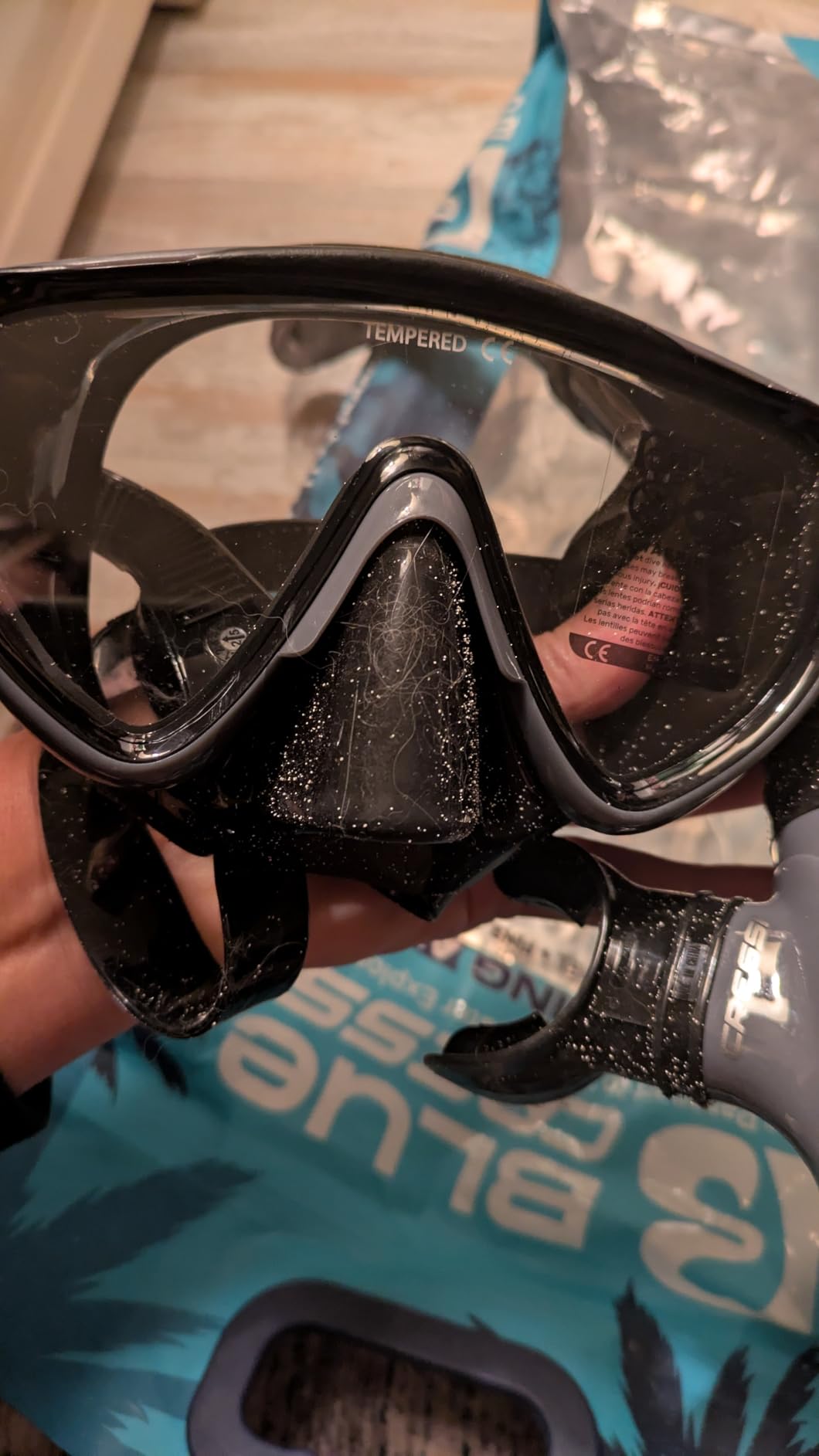 Cressi Snorkeling Set - Short Adjustable Fins, Silicone Mask, and Dry Snorkel - Compact for Travel - Adventure Set - Designed in Italy customer photo 2