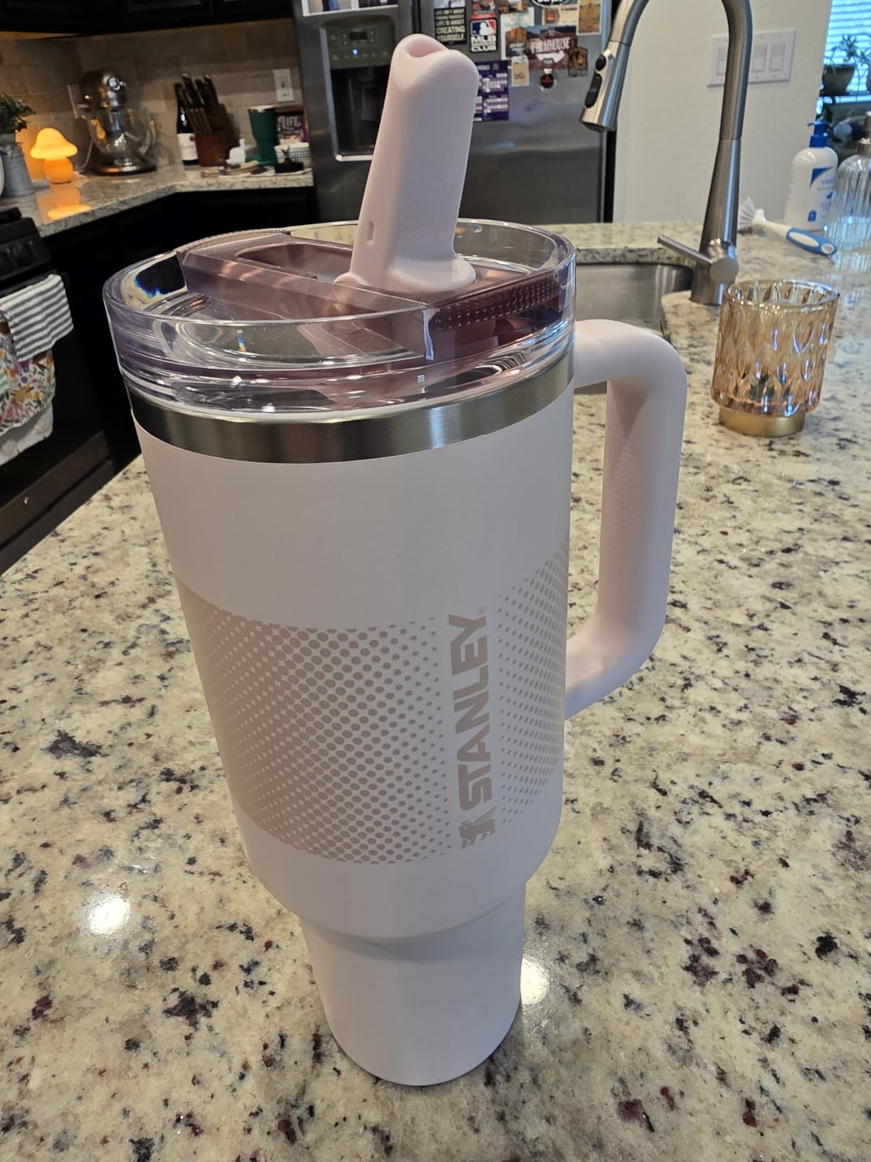 STANLEY Quencher ProTour Flip Straw Tumbler with Leakproof Lid 30 oz | Built-in Straw and Handle | Cup Holder Compatible for Travel | insulated Stainless Steel Cup | BPA-Free | Rose Quartz customer photo 1
