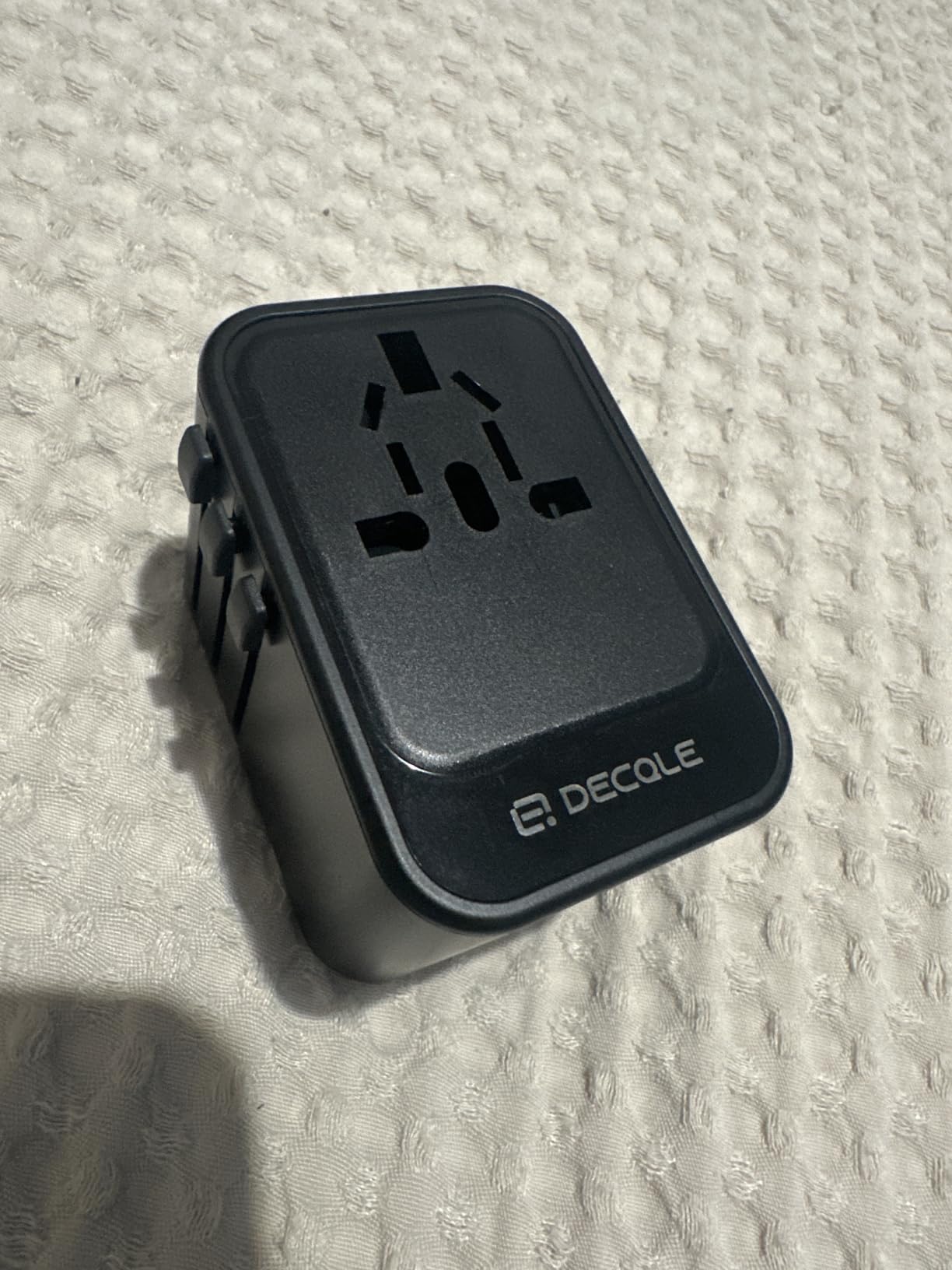 Universal Travel Adapter, International Travel Plug Adapter with 2 USB-C(PD 20W) & 1 USB-A Ports, All in One Portable Adaptor, for USA, UK, EU, AU & 224+ Countries (White) US customer photo 1