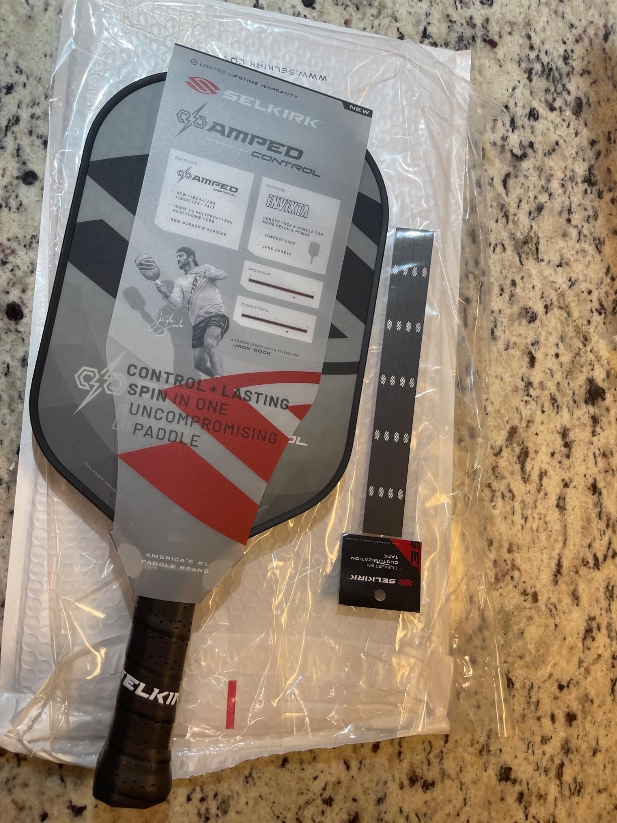 Selkirk Sport Amped Control Pickleball Paddle | Precision & Control Fiberglass Pickleball Paddles | 16mm X5 Core | Made in USA customer photo 1