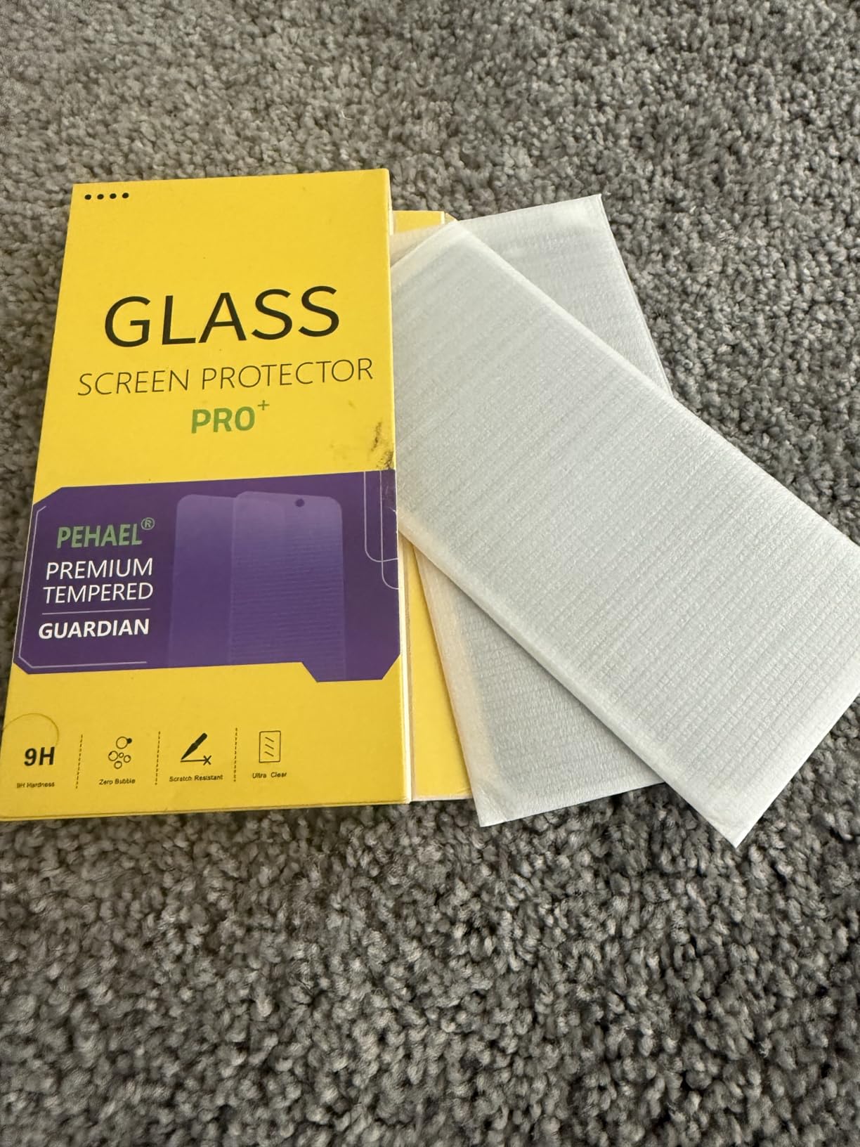 PEHAEL 3+3 Pack for iPhone 16 Privacy Screen Protector with Camera Lens Protector Full Coverage Anti-Spy Tempered Glass Film 9H Hardness Easy Installation Bubble Free customer photo 1
