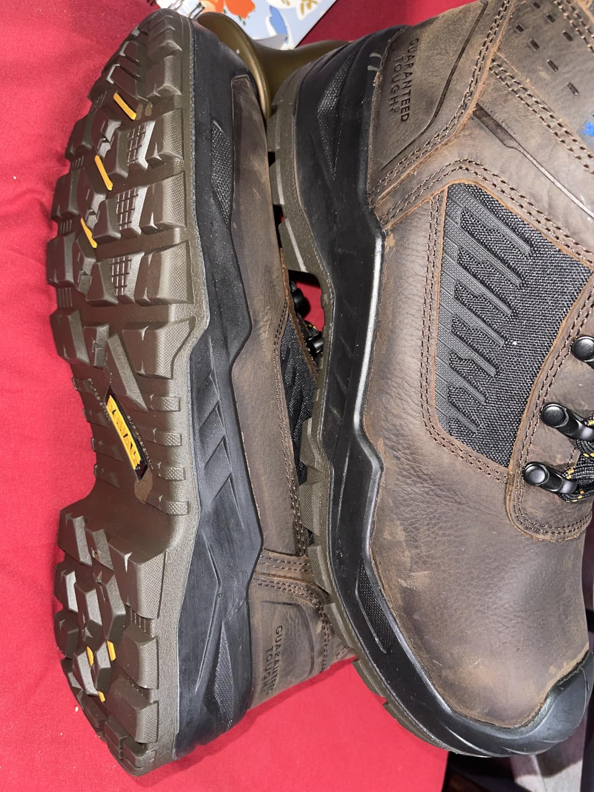 DEWALT Reynolds Men's Waterproof, Leather, Steel Toe, Safety Work Boot customer photo 1