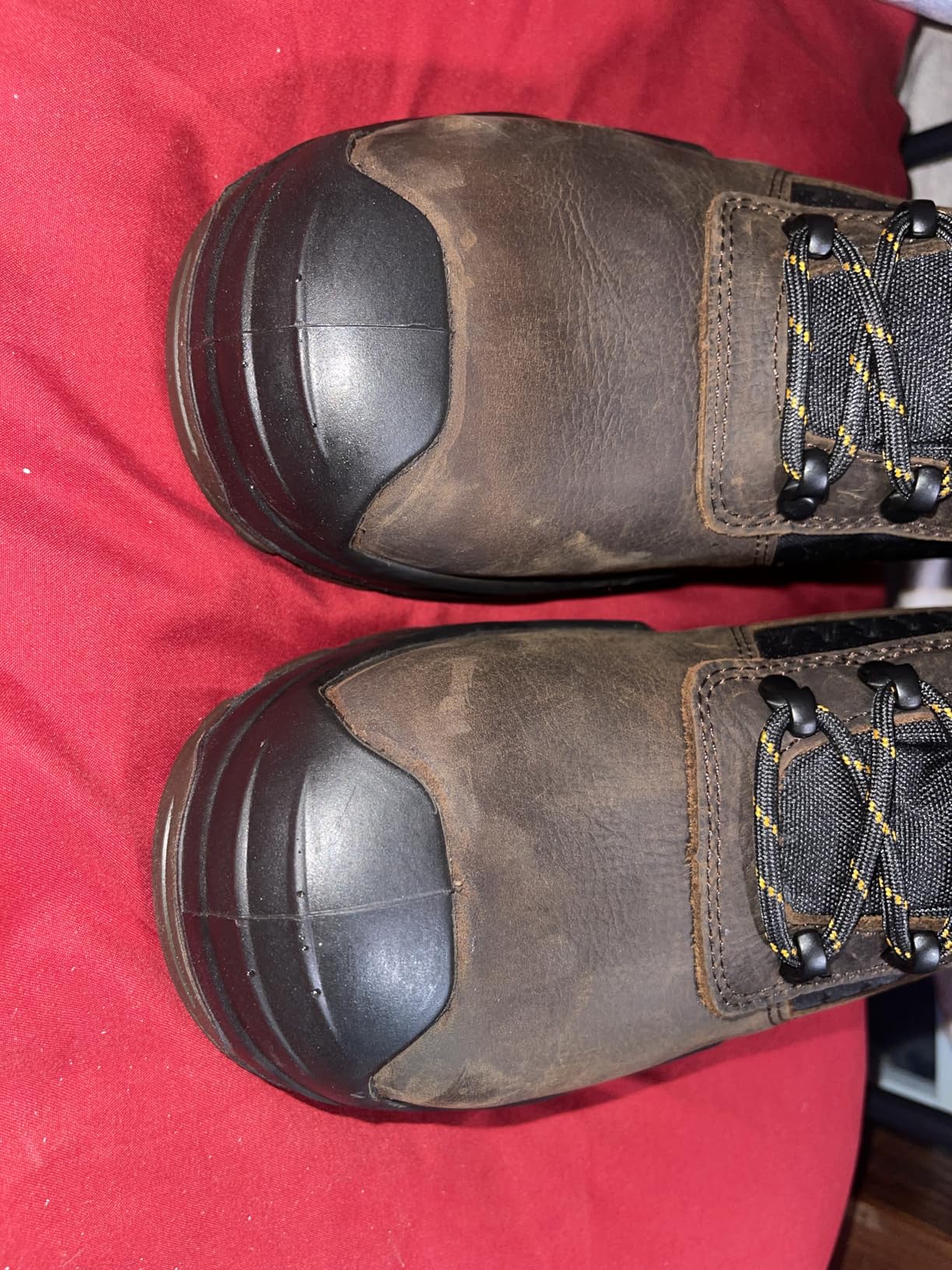 DEWALT Reynolds Men's Waterproof, Leather, Steel Toe, Safety Work Boot customer photo 2
