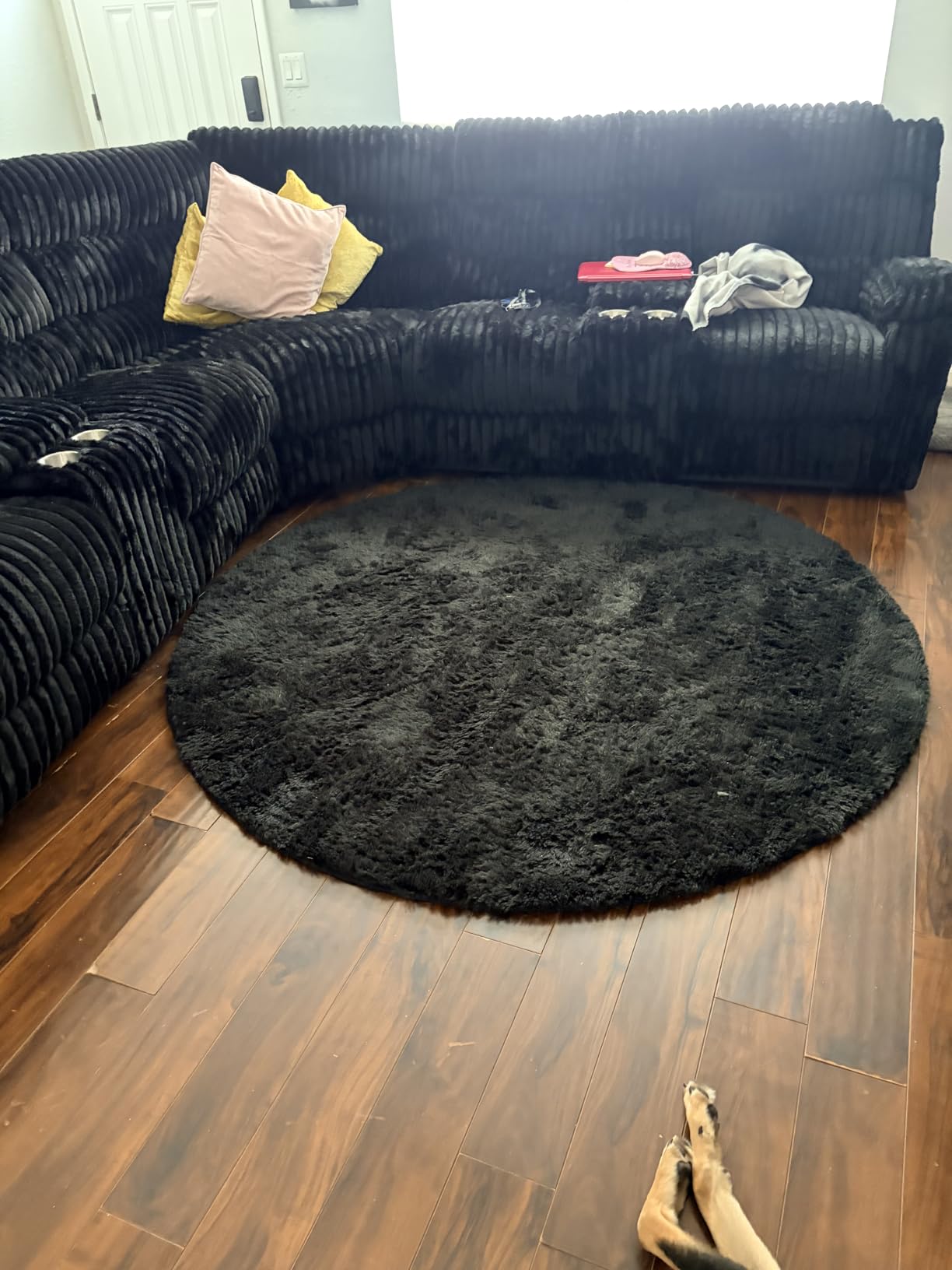 Ophanie 2x6 Washable Runner Rug for Hallway, Non-Slip Fluffy Soft Bedside Rugs, Bedroom Living Room Grey Shaggy Gray Carpet for Kids Girls Boys Dorm Nursery Home Decor Aesthetic customer photo 1