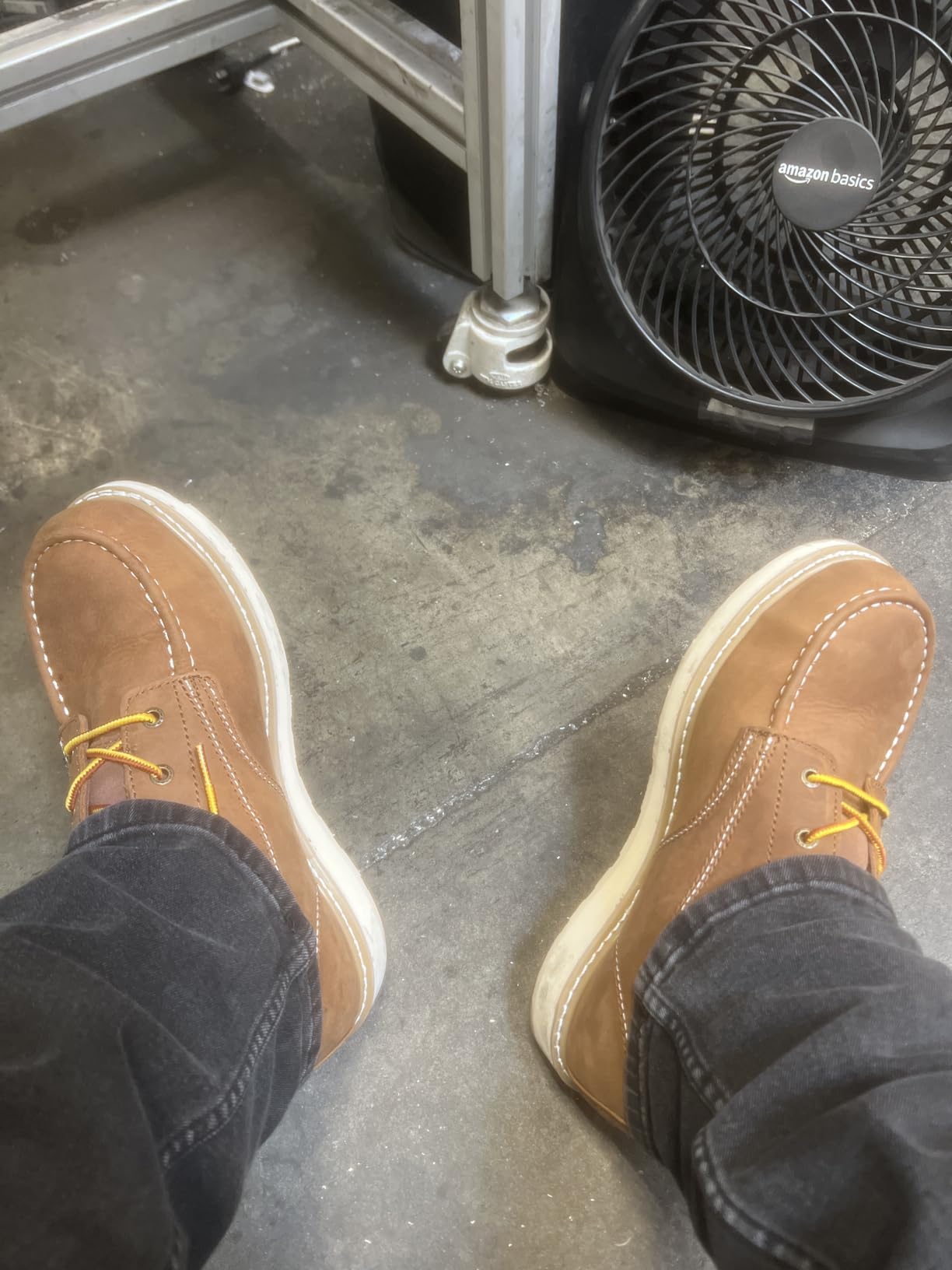 ROCKROOSTER Edgewood Waterproof Moc Toe Work Boots for Men, 6