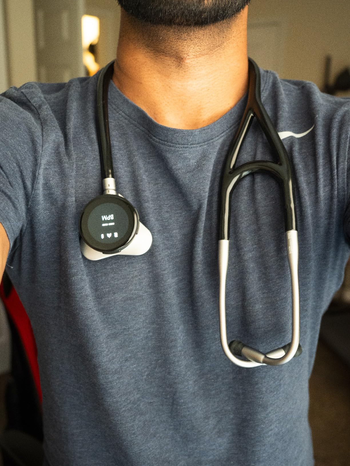 CORE 500 Digital Stethoscope, COR503-BLK, 40x Amplification, Active Noise Cancellation, 3-Lead ECG, FDA-Cleared AI with Eko+, Full-Color Display, Matte Black customer photo 2
