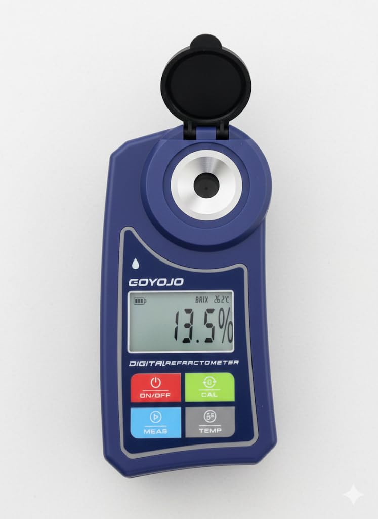 Digital Brix Refractometer GOYOJO Brix Meter Lab Refractometer ±0.5 Brix/1℃ Accuracy, 0-55% Range with ATC for Fruits Juices, Beer, Wine, Coffee &Mor Liquid Sugar Content Test customer photo 2