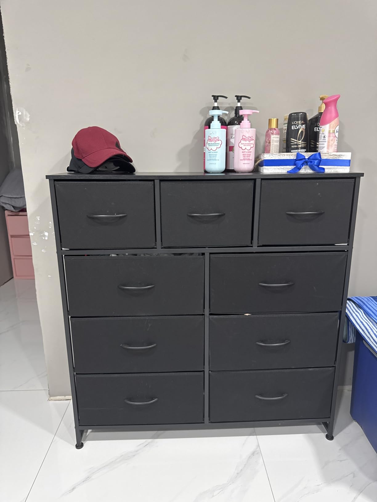 DUMOS 9 Drawer Dresser for Bedroom, Storage Organizer Chest of Drawers customer photo 1