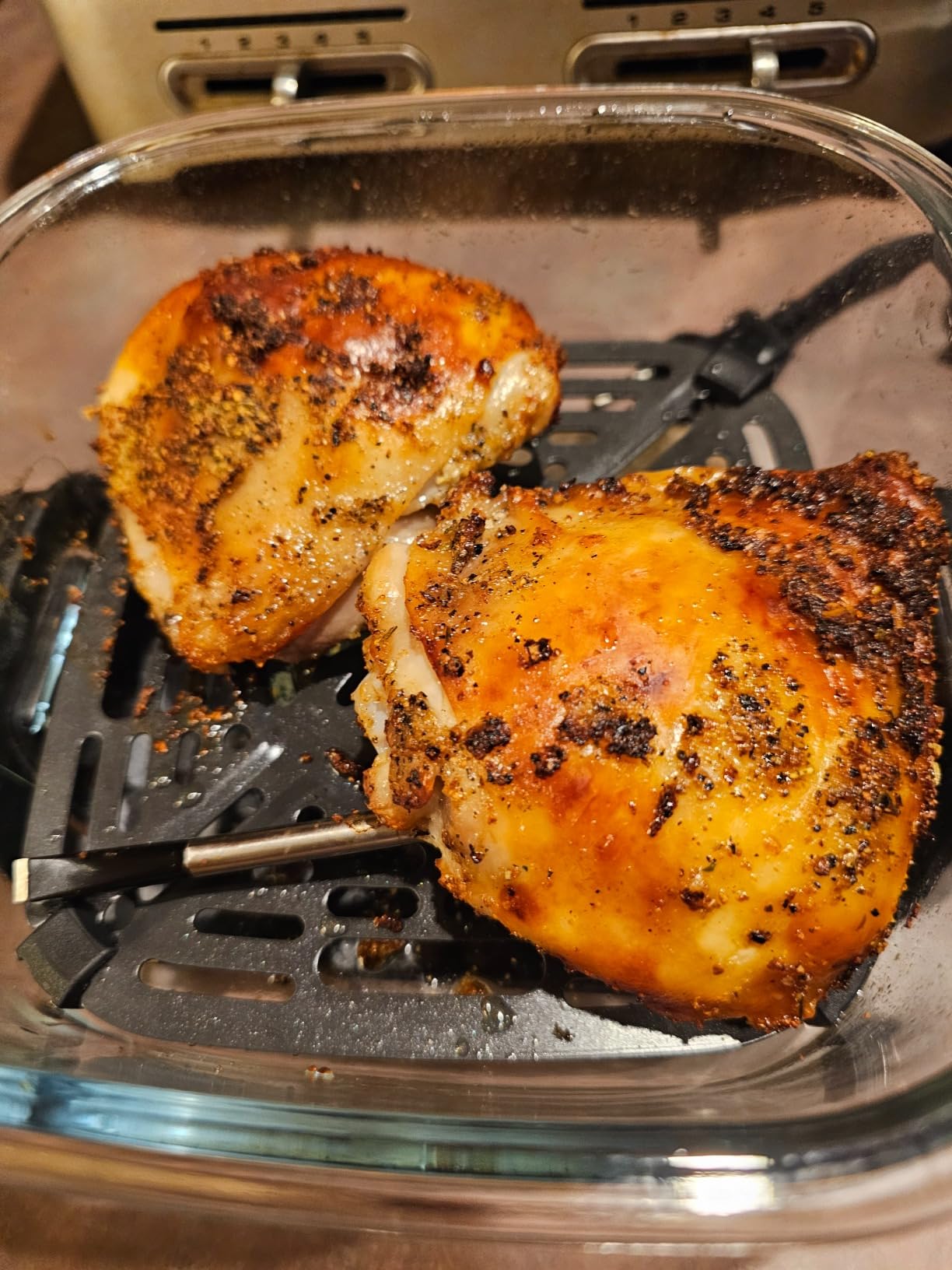 Ninja Crispi 4 in 1 Glass Air Fryer, 450°F, Non Toxic, 4QT and 6 Cup Containers with Lids, Dishwasher Safe, Stone, 1 Count, FN101ST customer photo 1