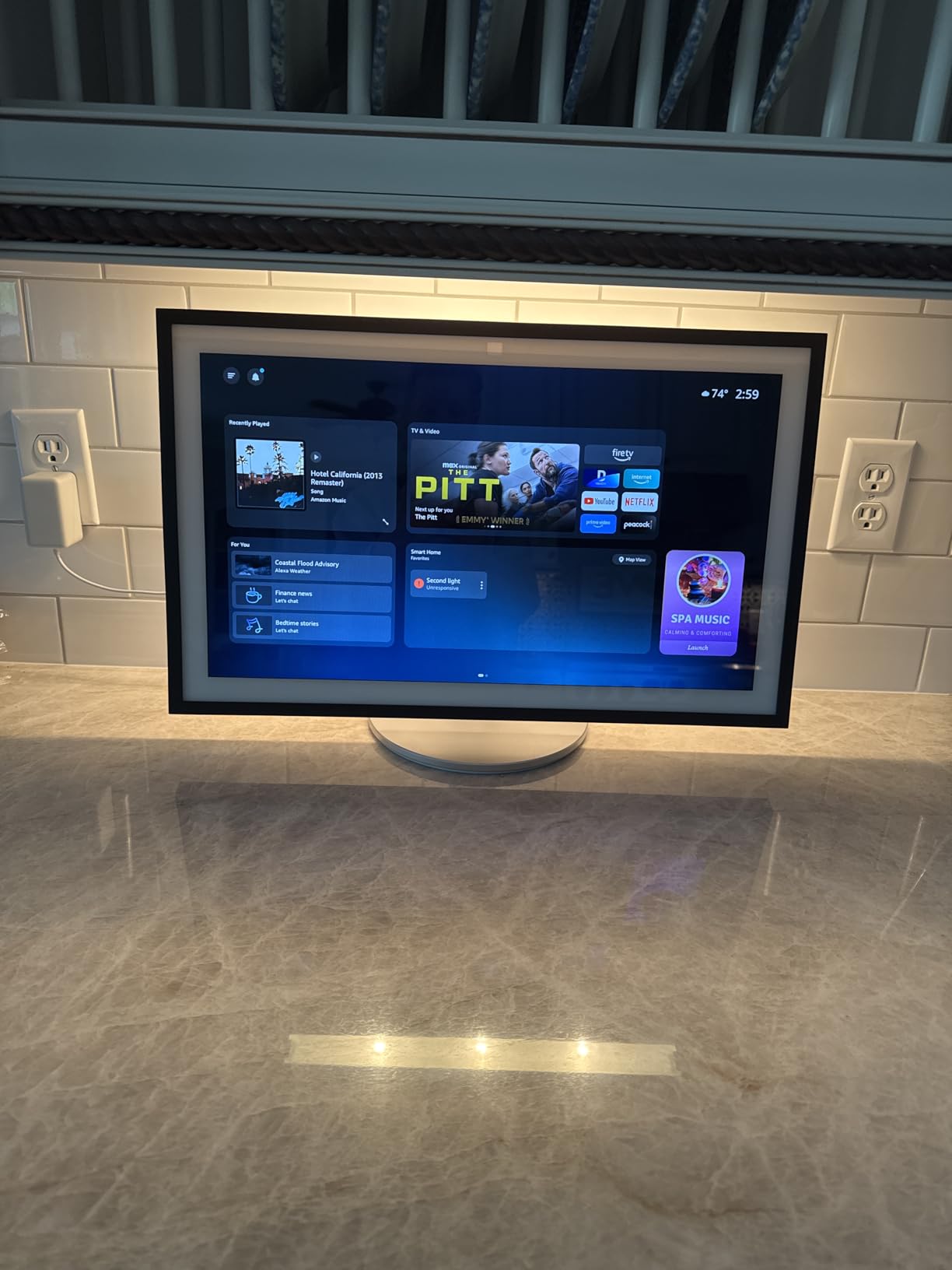 Amazon Premium Adjustable Stand | Designed for Amazon Echo Show 21 (sold separately) customer photo 1