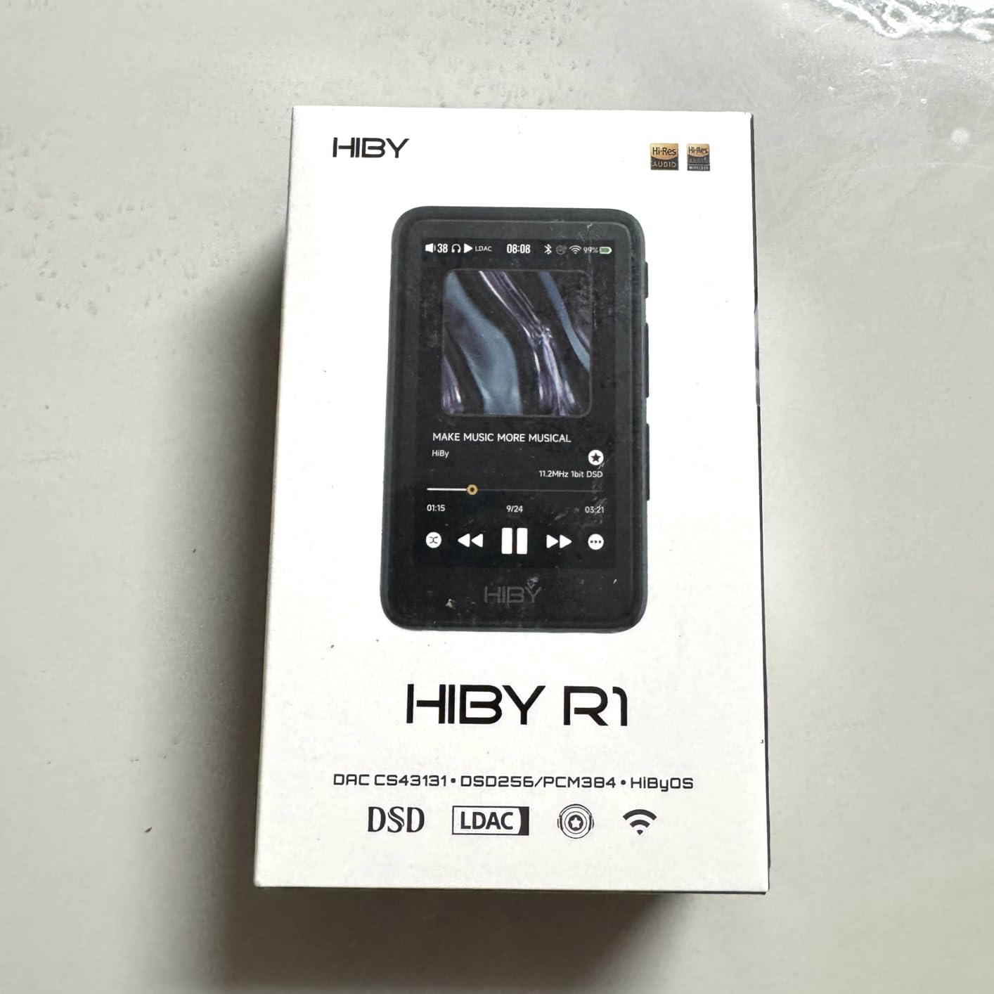 HiBy R1 HiFi MP3 Player with Bluetooth 5.1 Tidal Qobuz DSD 256 Native Lossless Music Player with Touchscreen/Hi Res Audio Certified/MSEB Tuning/2TB Expanded Memory customer photo 2
