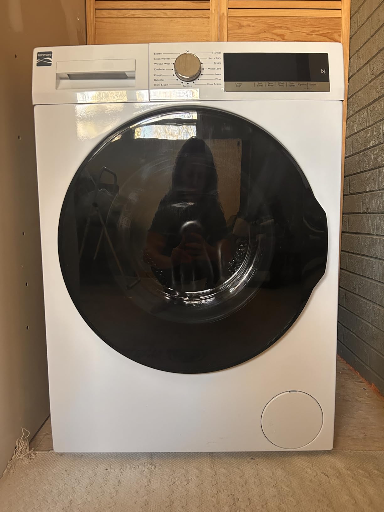 Kenmore 2.2 cu. ft. Compact Front Load Washer with Wrinkle Relaxing Steam Treatment - Reduce Laundry Time with Accela & Express Wash - LED - ENERGY STAR Certified - White customer photo 1