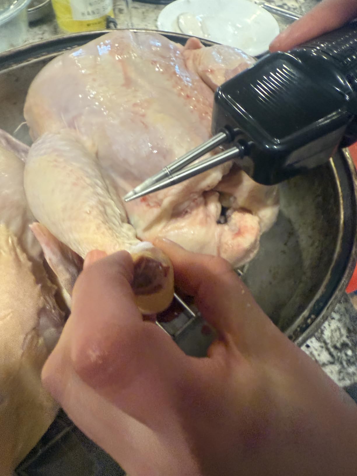 ORIXA Handheld Chicken Plucker - Portable Poultry Feather Remover for Chicken, Duck, Goose - Heavy-Duty Stainless Steel Defeathering Head customer photo 1