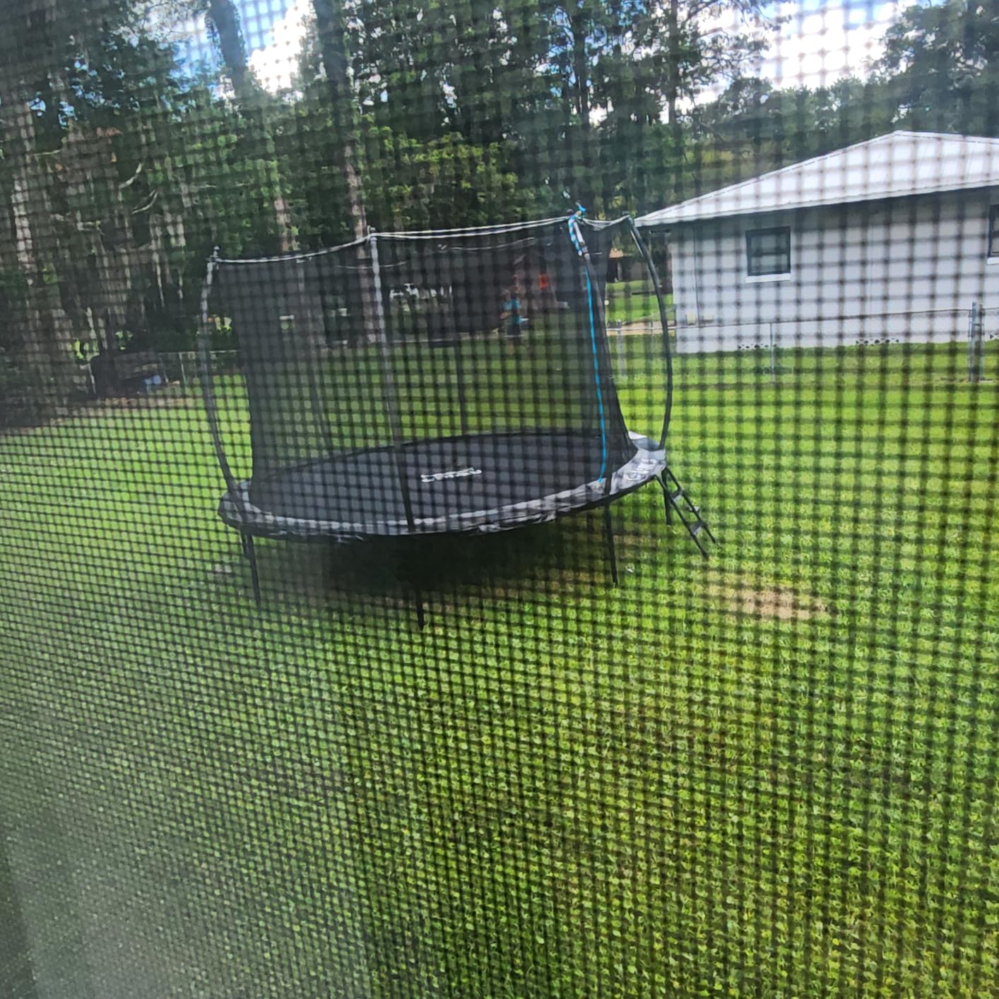 10FT 12FT 14FT 16FT Outdoor Recreational Trampoline with Enclosure Net, Bolt-Free Design Yard Trampoline with Wide Ladder and AntiRust Coating, 2 in 1 Connector for Kids Adults, ASTM Approval customer photo 1