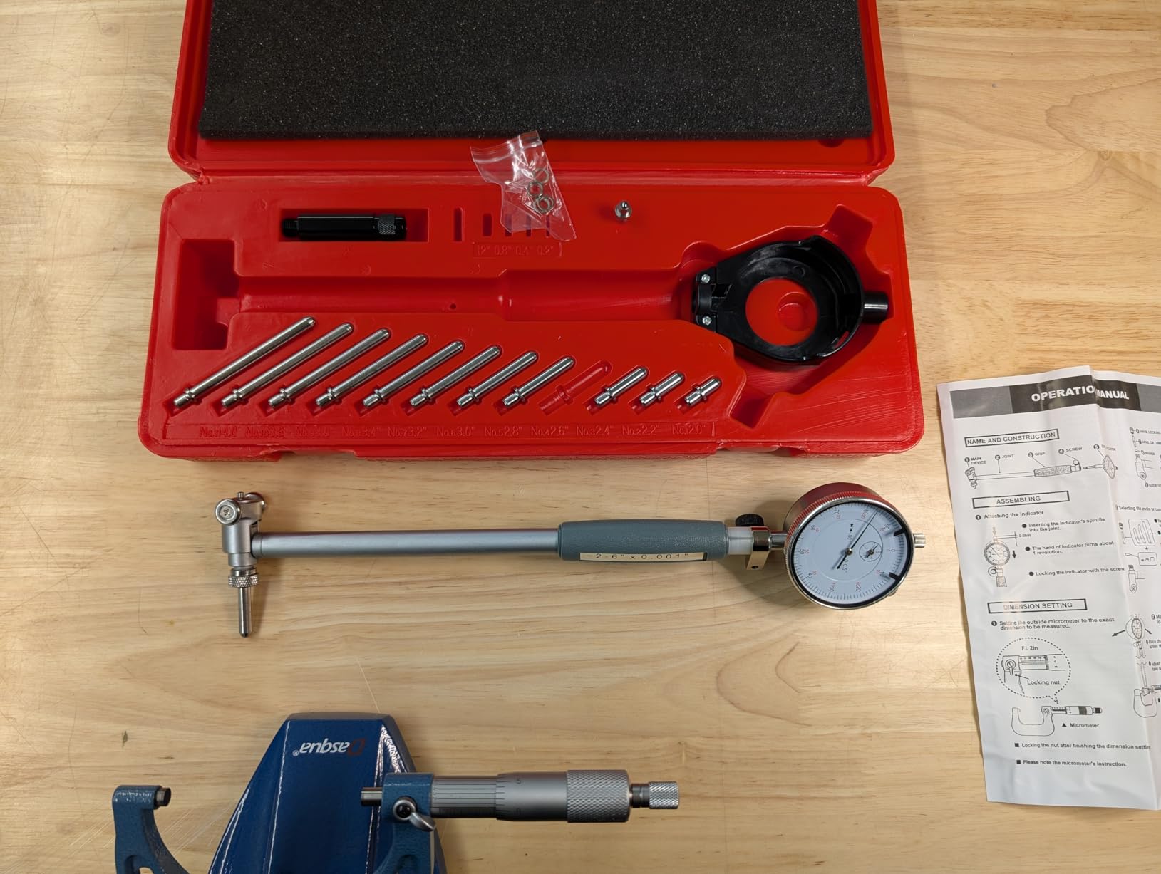 Dial Bore Gauge 2-6 Inch (50-160mm), 0.001