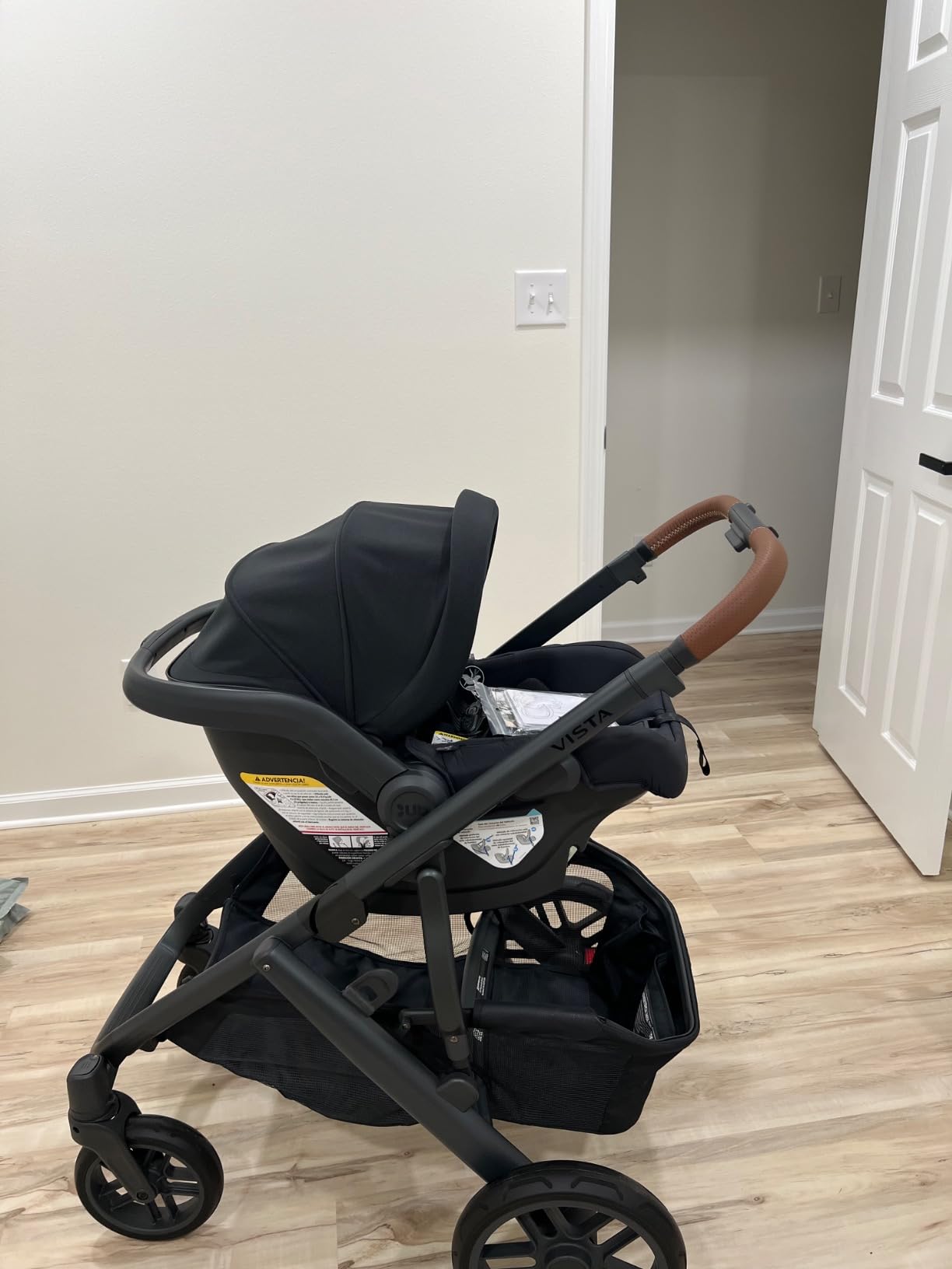 UPPAbaby Mesa V2 Infant Car Seat/Easy Installation/Innovative SmartSecure Technology/Base + Robust Infant Insert Included/Direct Stroller Attachment/Greyson (Charcoal Melange) customer photo 2
