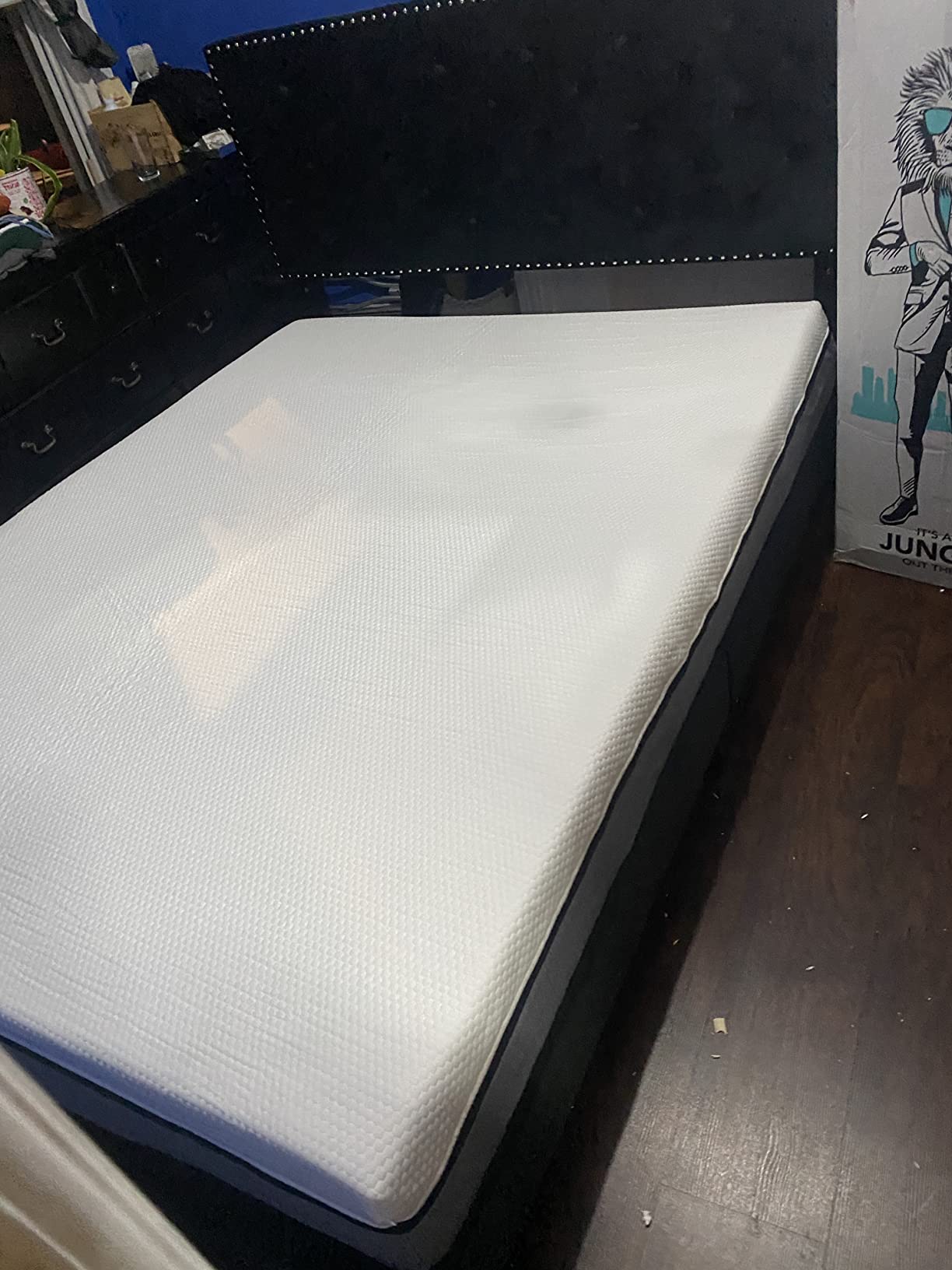 Lull Luxe Premium 15 Inch King Size Mattress | 7 Layer King Size Memory Foam Mattress with Cooling Gel Tech | Highest Density & Therapeutic Support with Individually Wrapped Springs | 365 Night Trial customer photo 1
