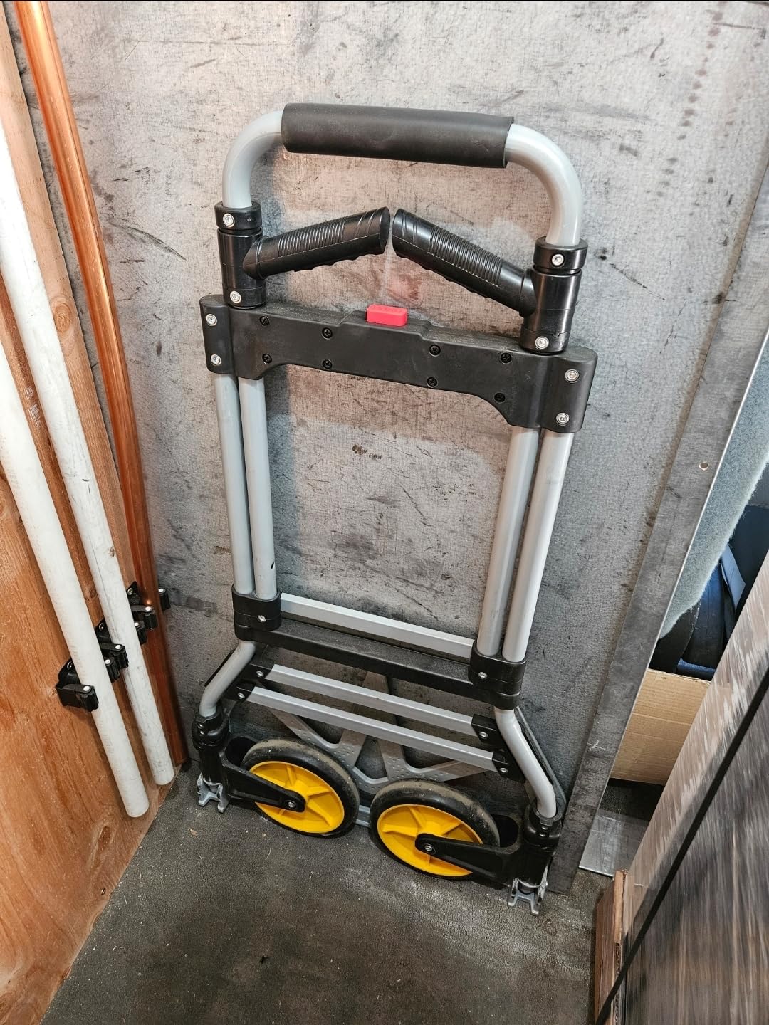 380 LB Capacity Folding Hand Truck Heavy Duty Foldable Dolly Cart with Wheels, Aluminum Collapsible Hand Cart Portable Trolley Dolley with Telescoping Handle customer photo 2