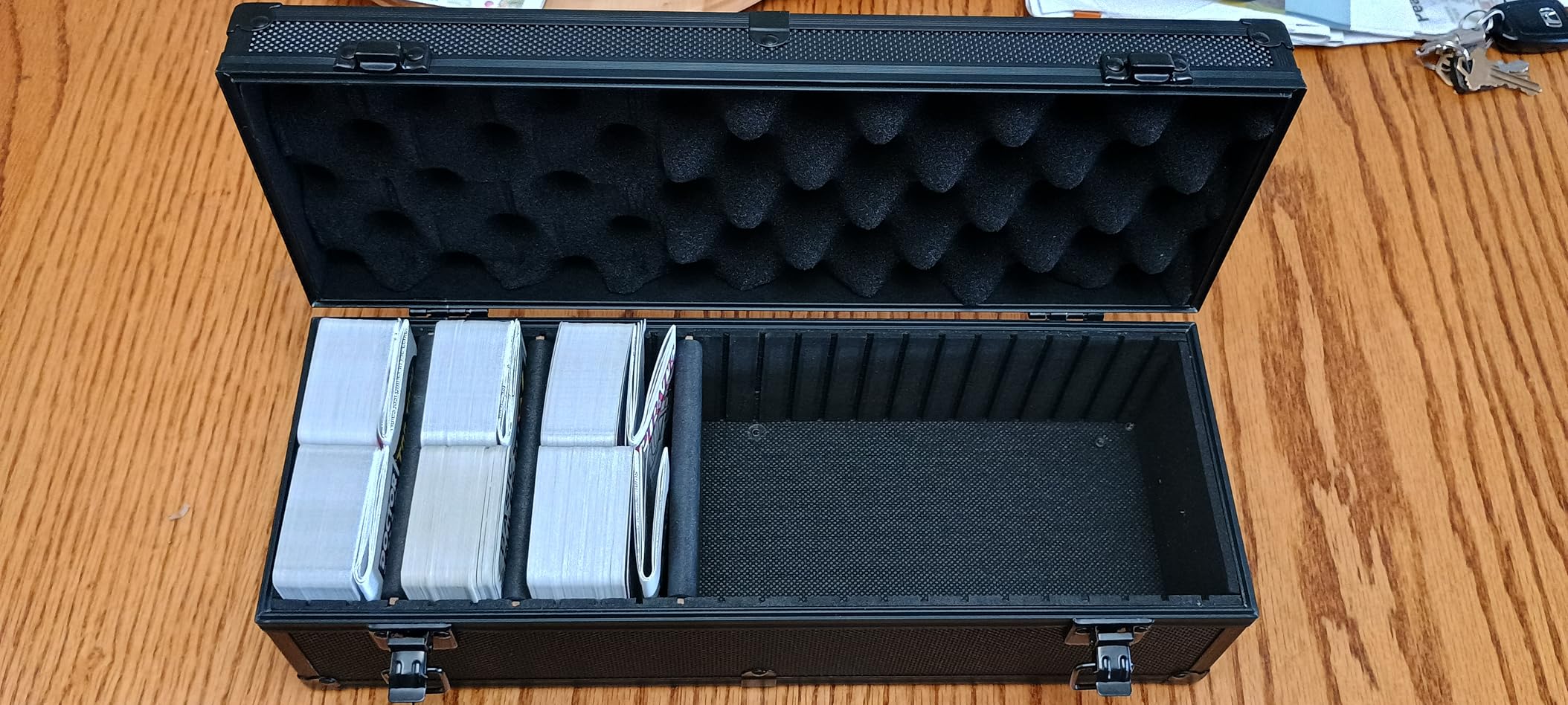 Graded Card Case - Aluminum Alloy Graded Card Storage Box Compatible with 40 Card Slabs, Sports Trading Card Case Fits PSA, CSG, BGS customer photo 1