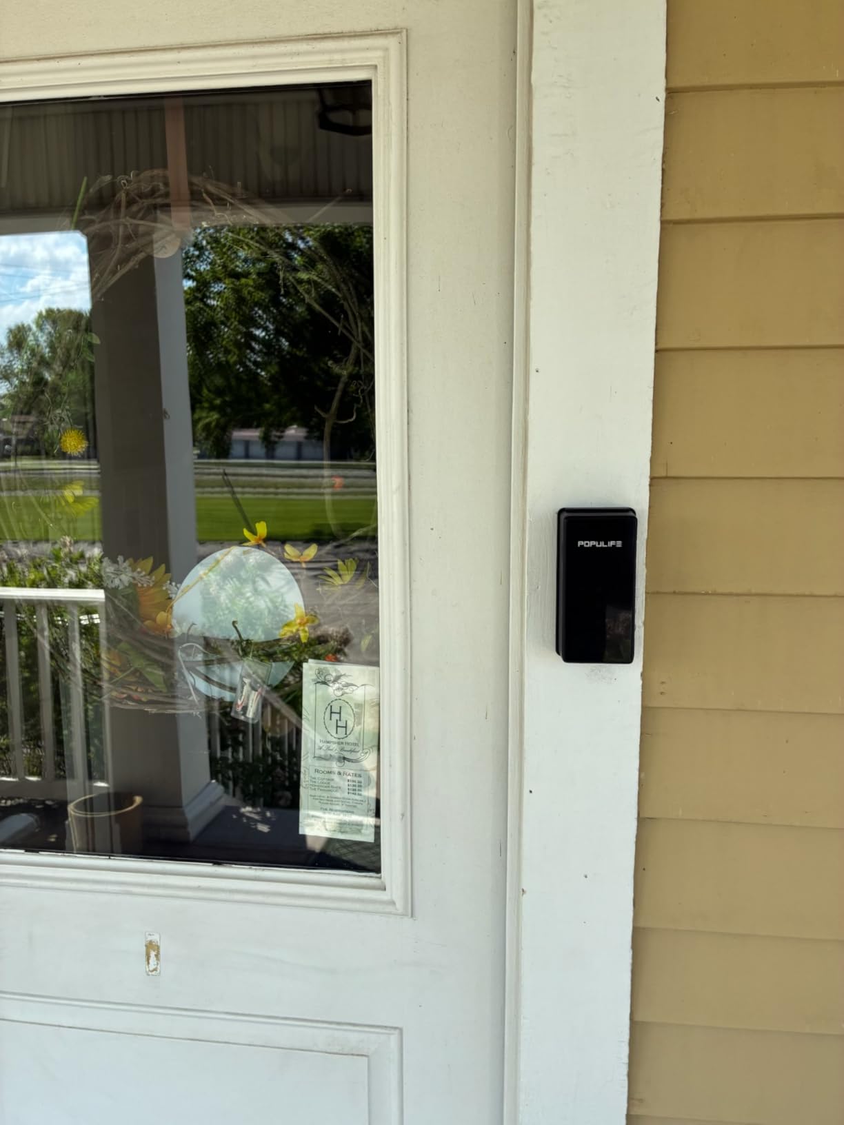 WiFi Lock Box for Outside with Gateway, Remotely Control Smart Key Lock Box, Wireless Lock Box for House Key, Door Handle & Wall Mount Sturdy Alloy Lockbox IP66 Waterproof customer photo 2