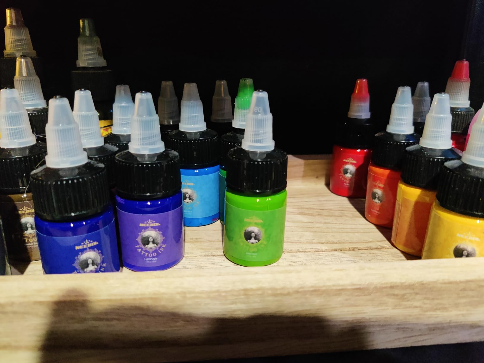 14 Colors Tattoo Ink Set,1/2 oz (15ml) per Bottle Professional Tattoo Ink Colors Set for Outlining&Shading, Tattoo Pigments for Body Art Tattoo Supply Gift for Artist and Beginners customer photo 1